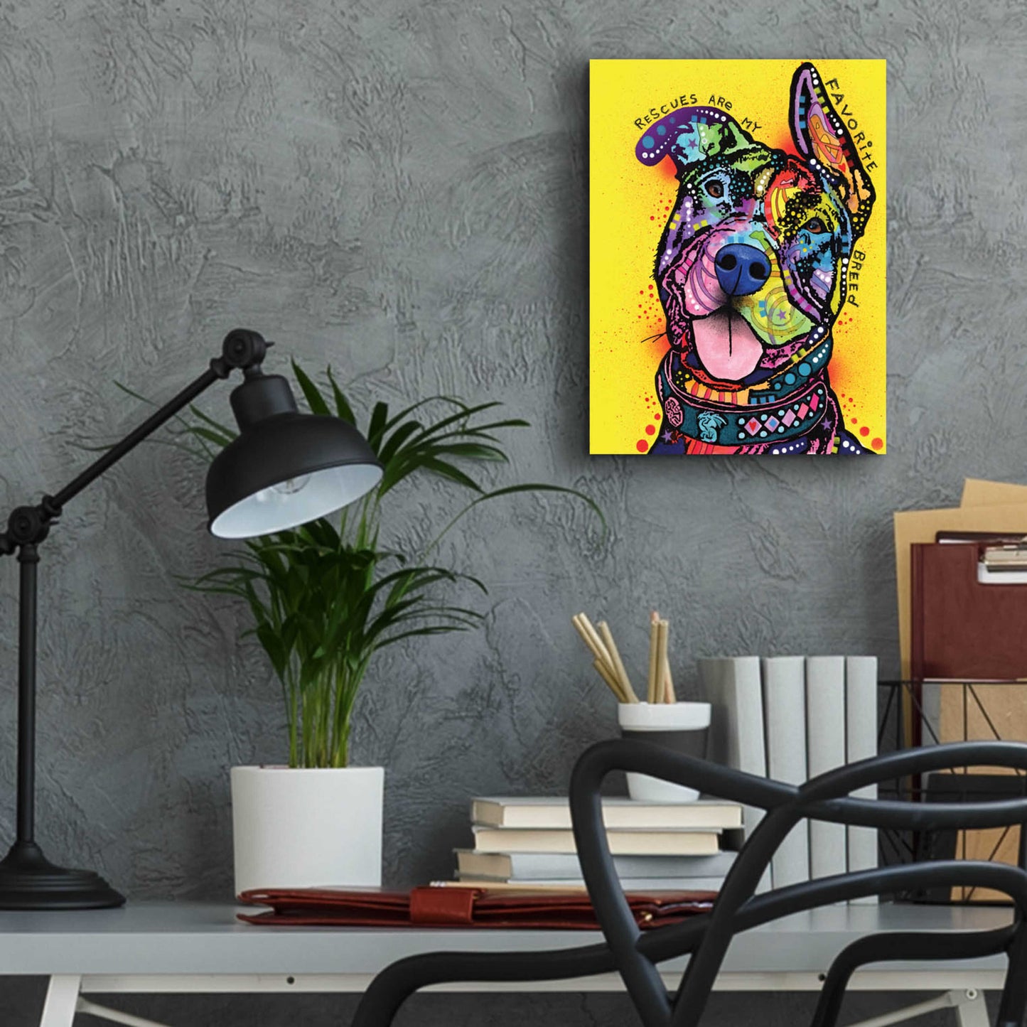 Epic Art 'My Favorite Breed' by Dean Russo, Acrylic Glass Wall Art,12x16