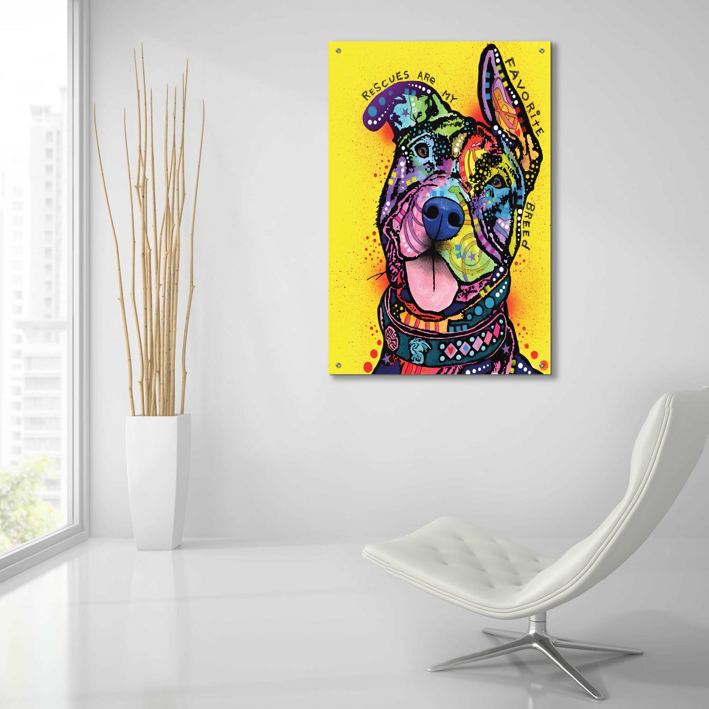 Epic Art 'My Favorite Breed' by Dean Russo, Acrylic Glass Wall Art,24x36