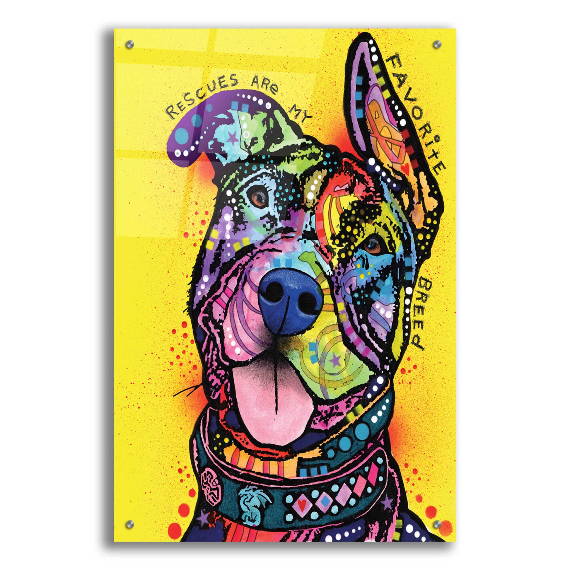 Epic Art 'My Favorite Breed' by Dean Russo, Acrylic Glass Wall Art,24x36