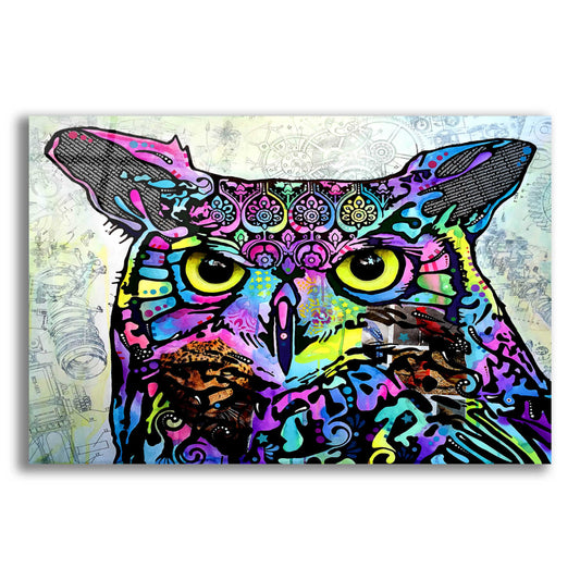 Epic Art 'The Owl' by Dean Russo, Acrylic Glass Wall Art