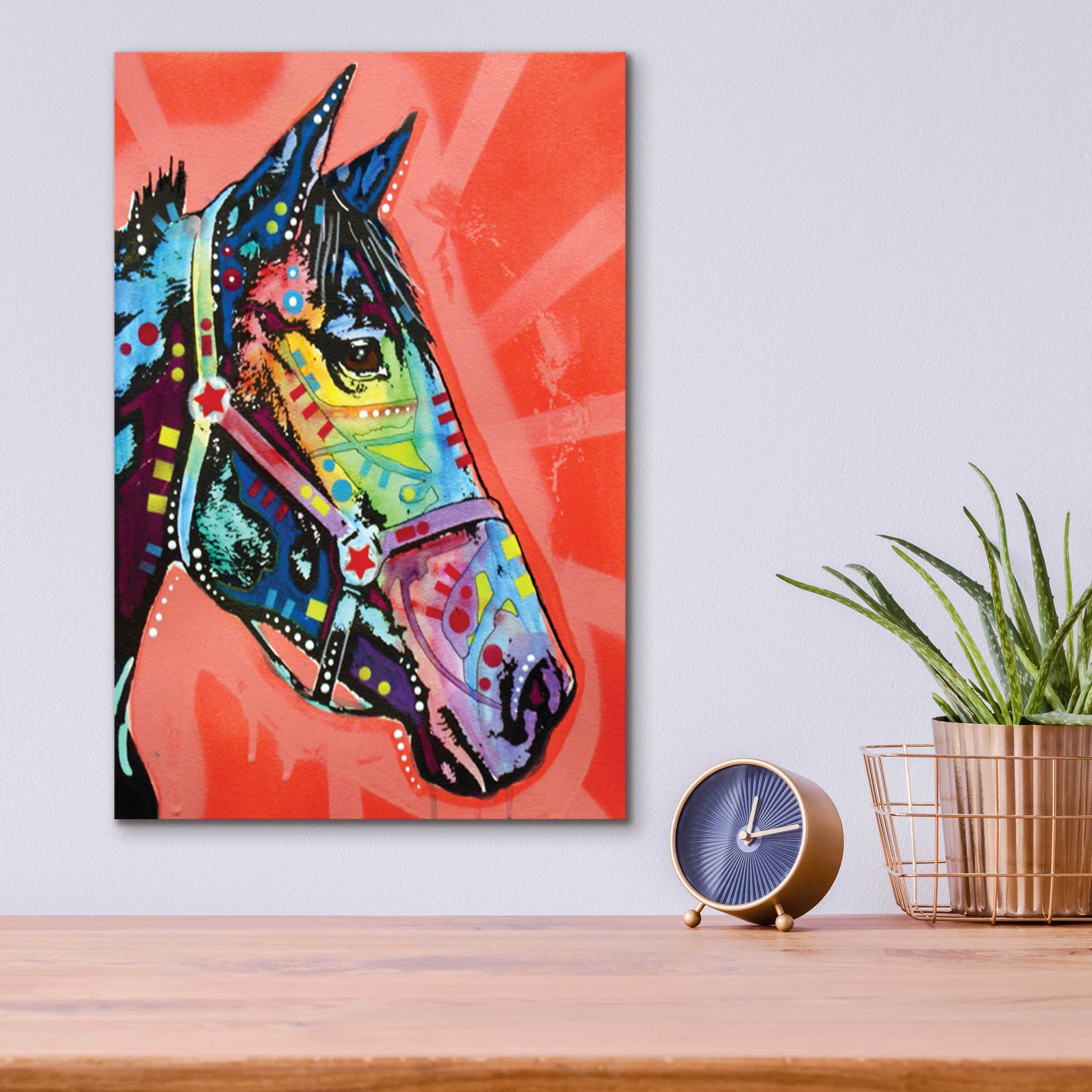 Epic Art 'Wc Horse 3' by Dean Russo, Acrylic Glass Wall Art,12x16
