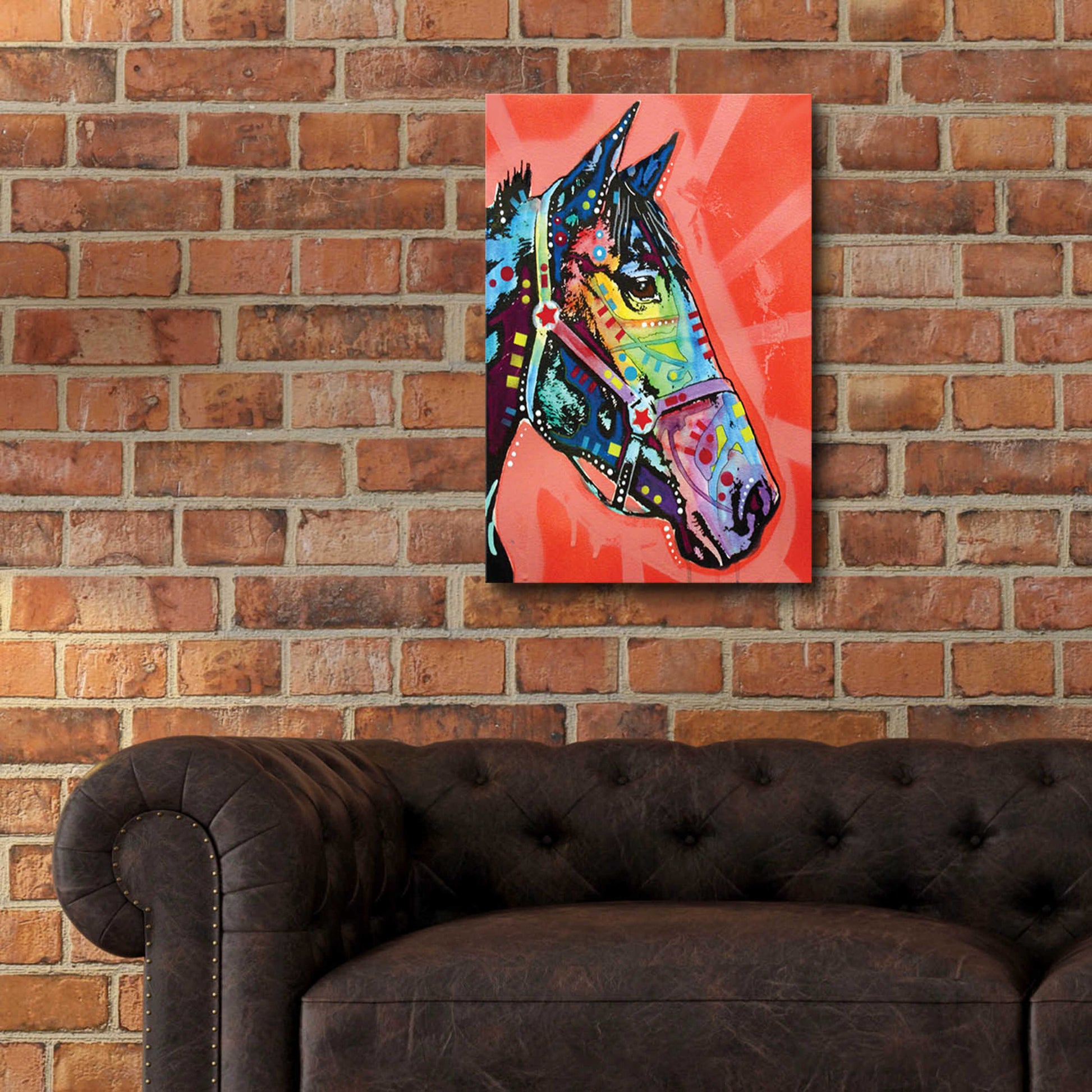 Epic Art 'Wc Horse 3' by Dean Russo, Acrylic Glass Wall Art,16x24