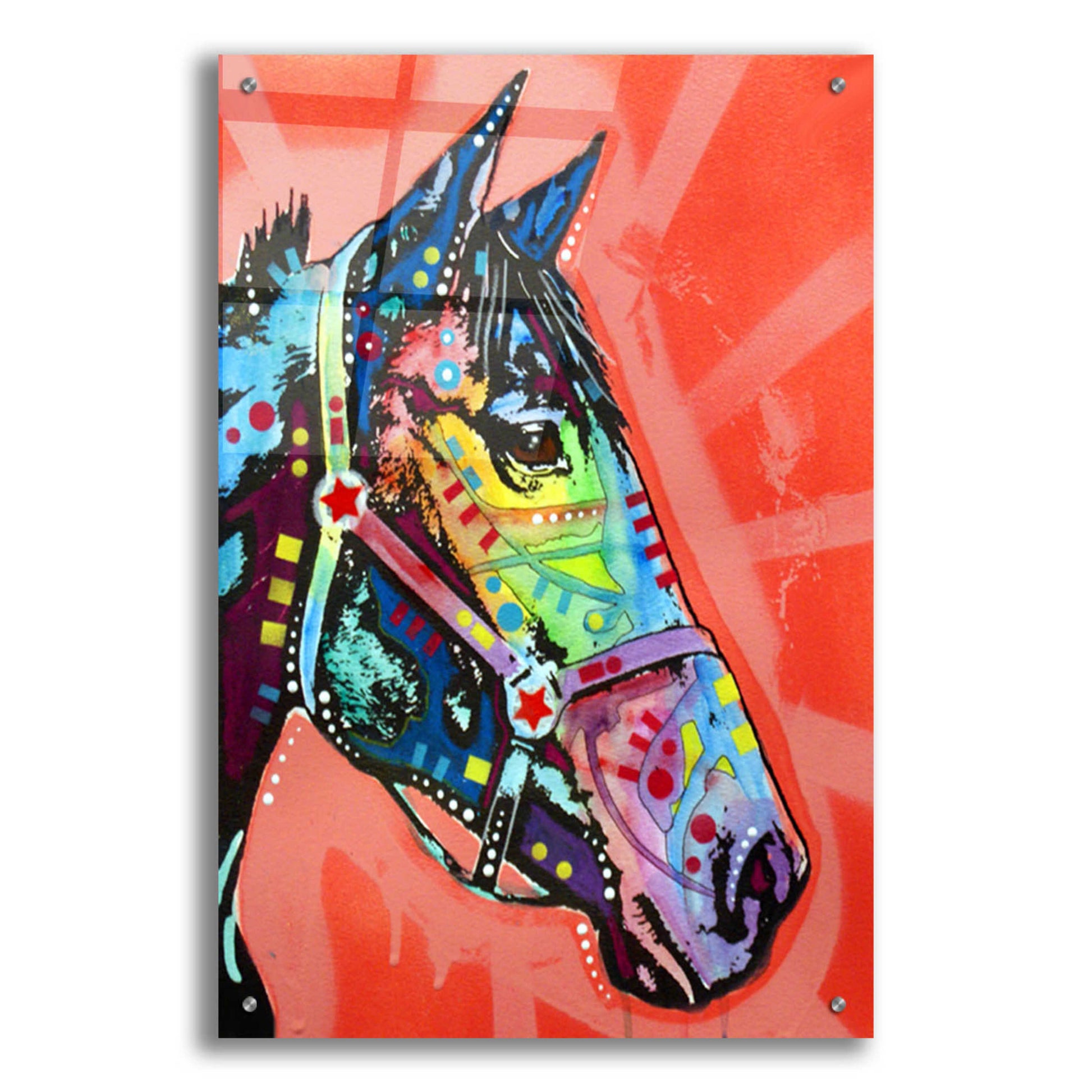 Epic Art 'Wc Horse 3' by Dean Russo, Acrylic Glass Wall Art,24x36