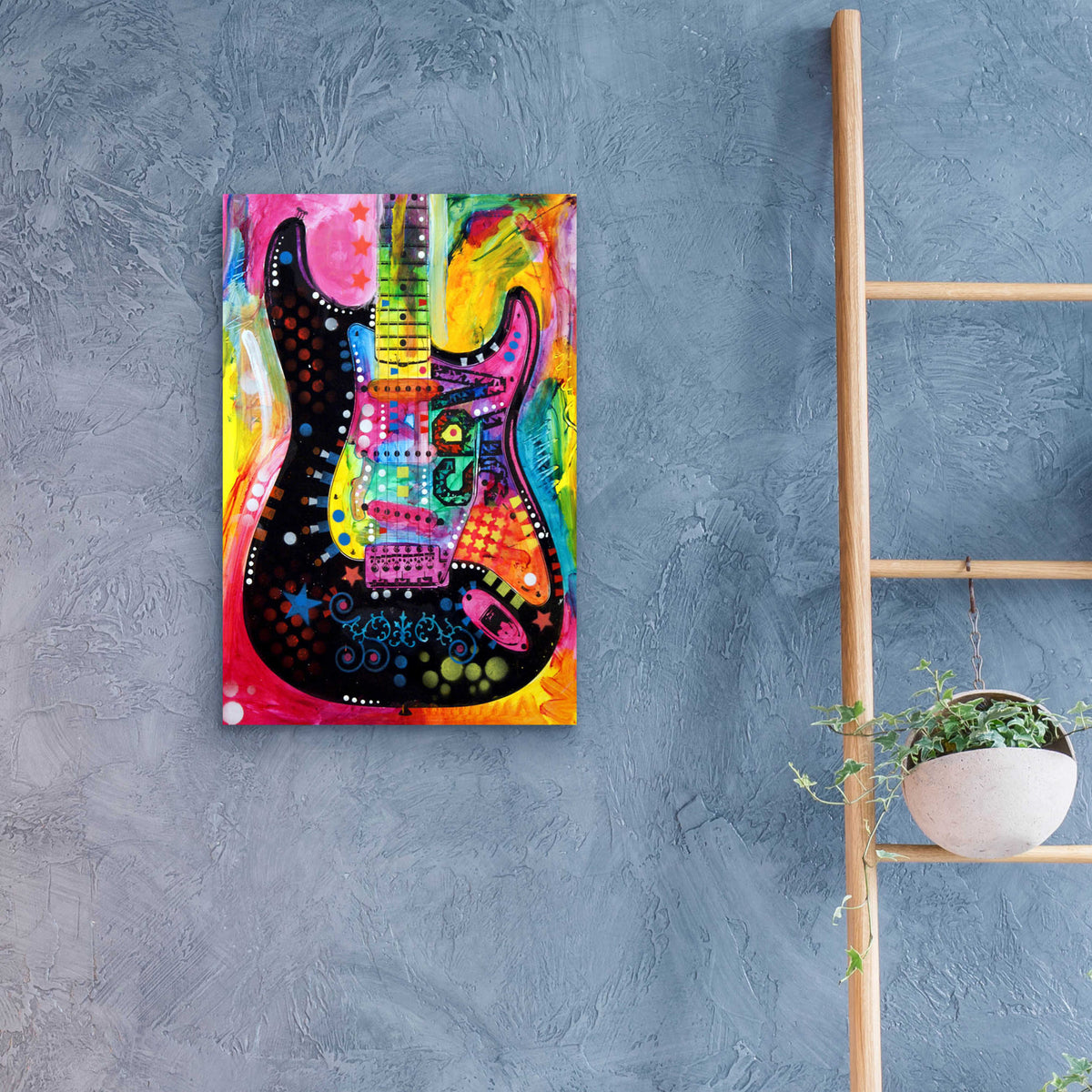 Epic Art 'Lenny Strat' by Dean Russo, Acrylic Glass Wall Art,16x24