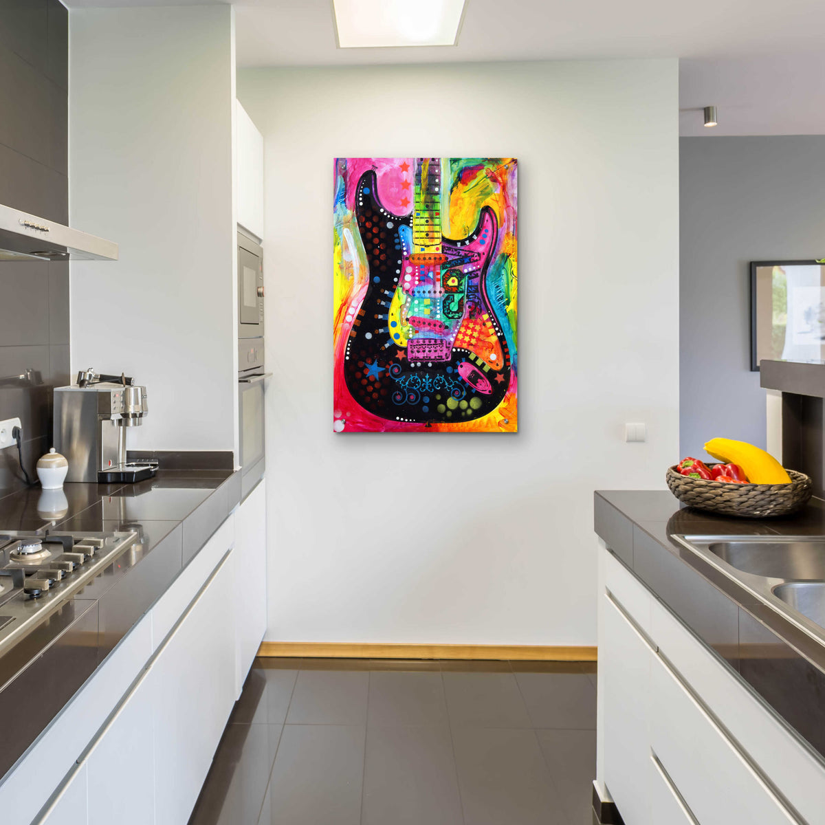 Epic Art 'Lenny Strat' by Dean Russo, Acrylic Glass Wall Art,24x36