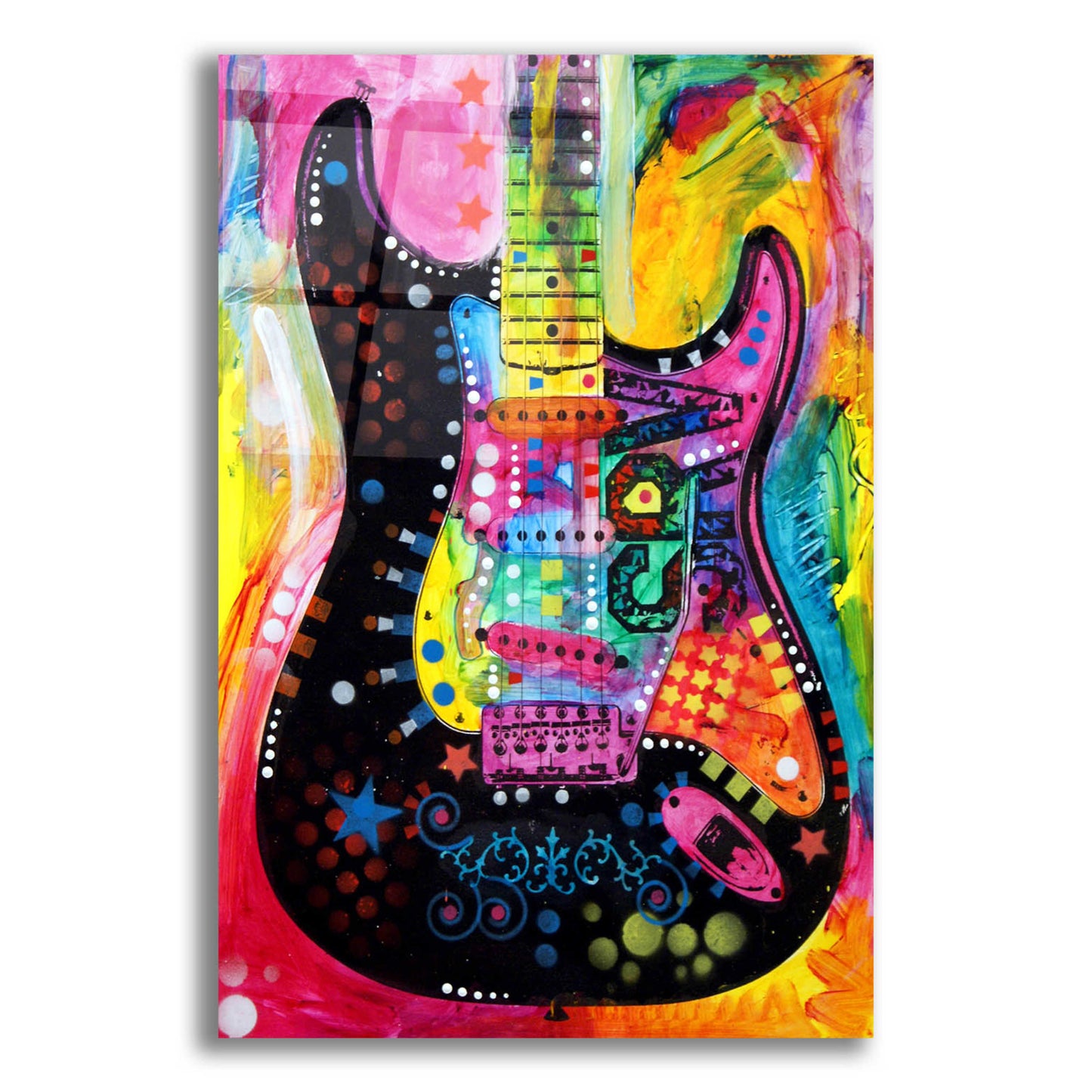 Epic Art 'Lenny Strat' by Dean Russo, Acrylic Glass Wall Art