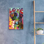 Epic Art 'Boxer Luv' by Dean Russo, Acrylic Glass Wall Art,16x24
