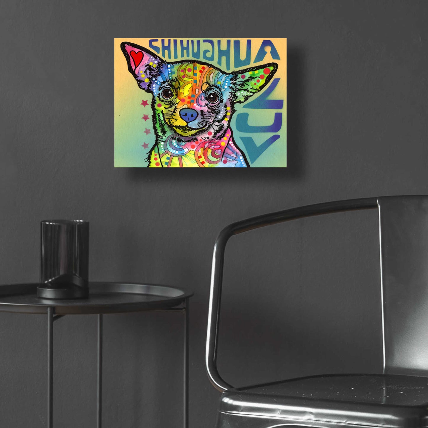 Epic Art 'Chihuahua Luv' by Dean Russo, Acrylic Glass Wall Art,16x12