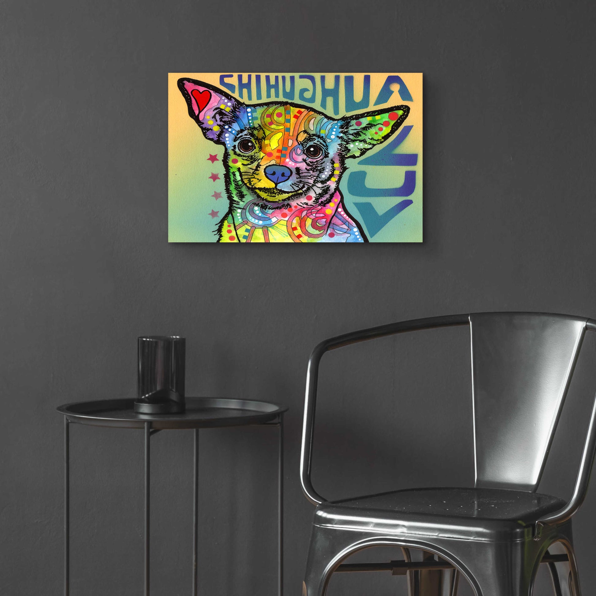 Epic Art 'Chihuahua Luv' by Dean Russo, Acrylic Glass Wall Art,24x16