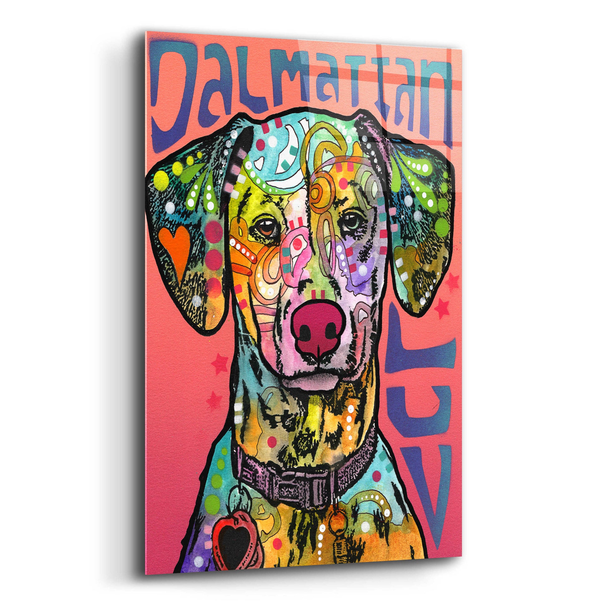 Epic Art 'Dalmatian Luv' by Dean Russo, Acrylic Glass Wall Art,12x16