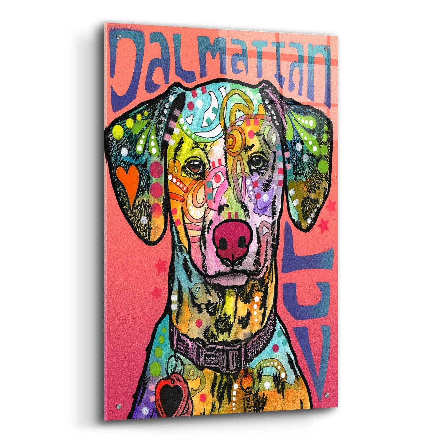 Epic Art 'Dalmatian Luv' by Dean Russo, Acrylic Glass Wall Art,24x36