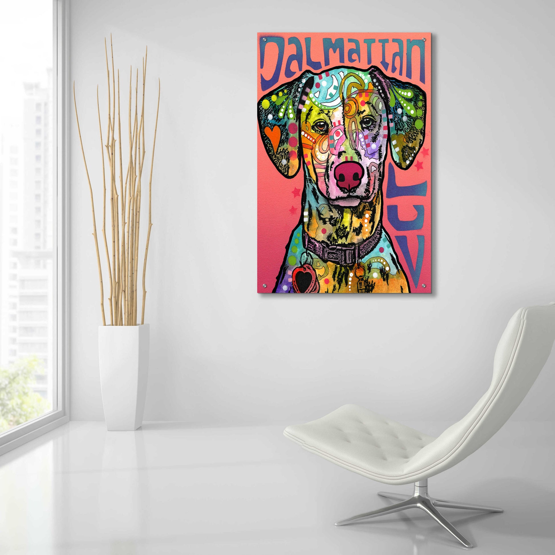 Epic Art 'Dalmatian Luv' by Dean Russo, Acrylic Glass Wall Art,24x36