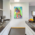 Epic Art 'Macaw' by Dean Russo, Acrylic Glass Wall Art,24x36