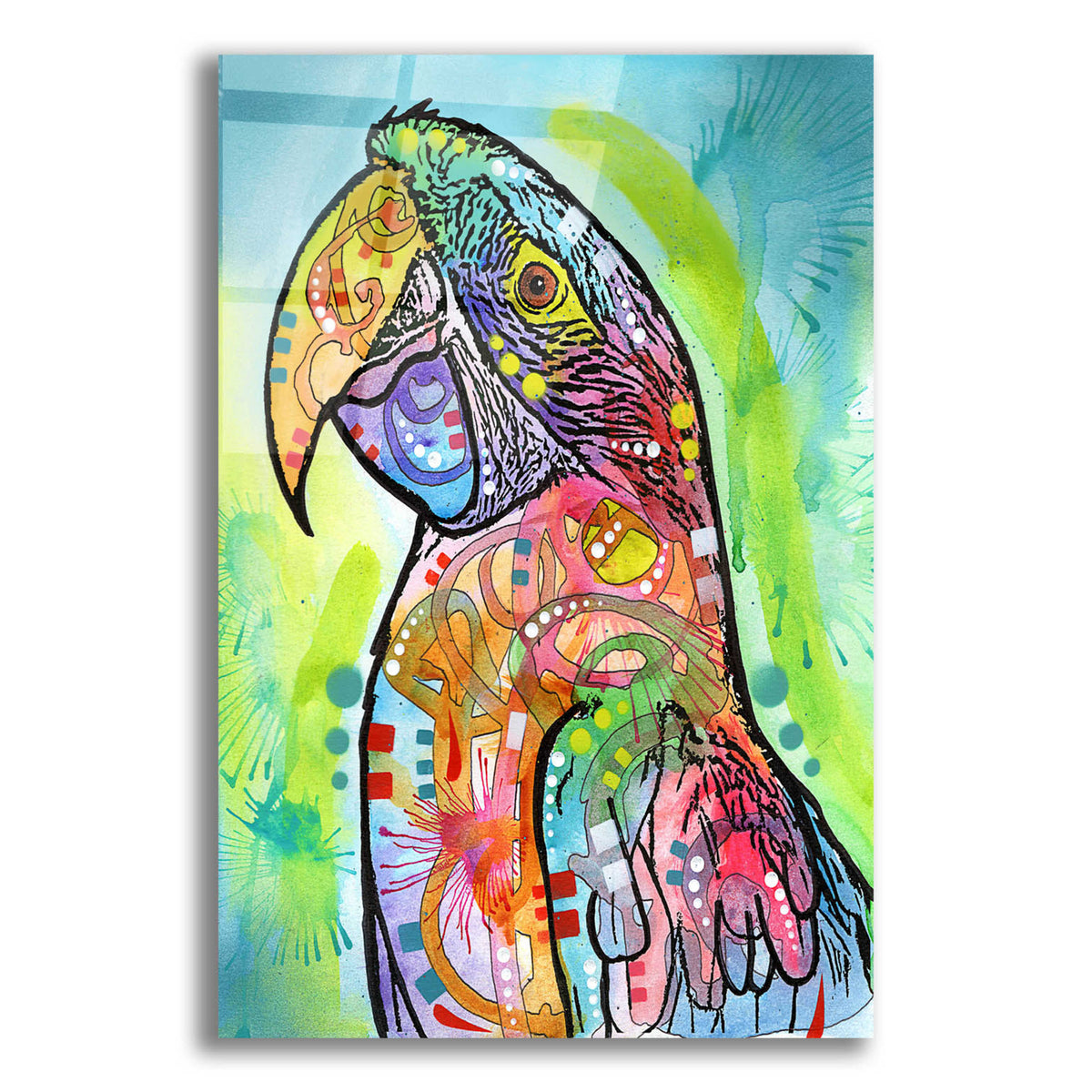 Epic Art 'Macaw' by Dean Russo, Acrylic Glass Wall Art
