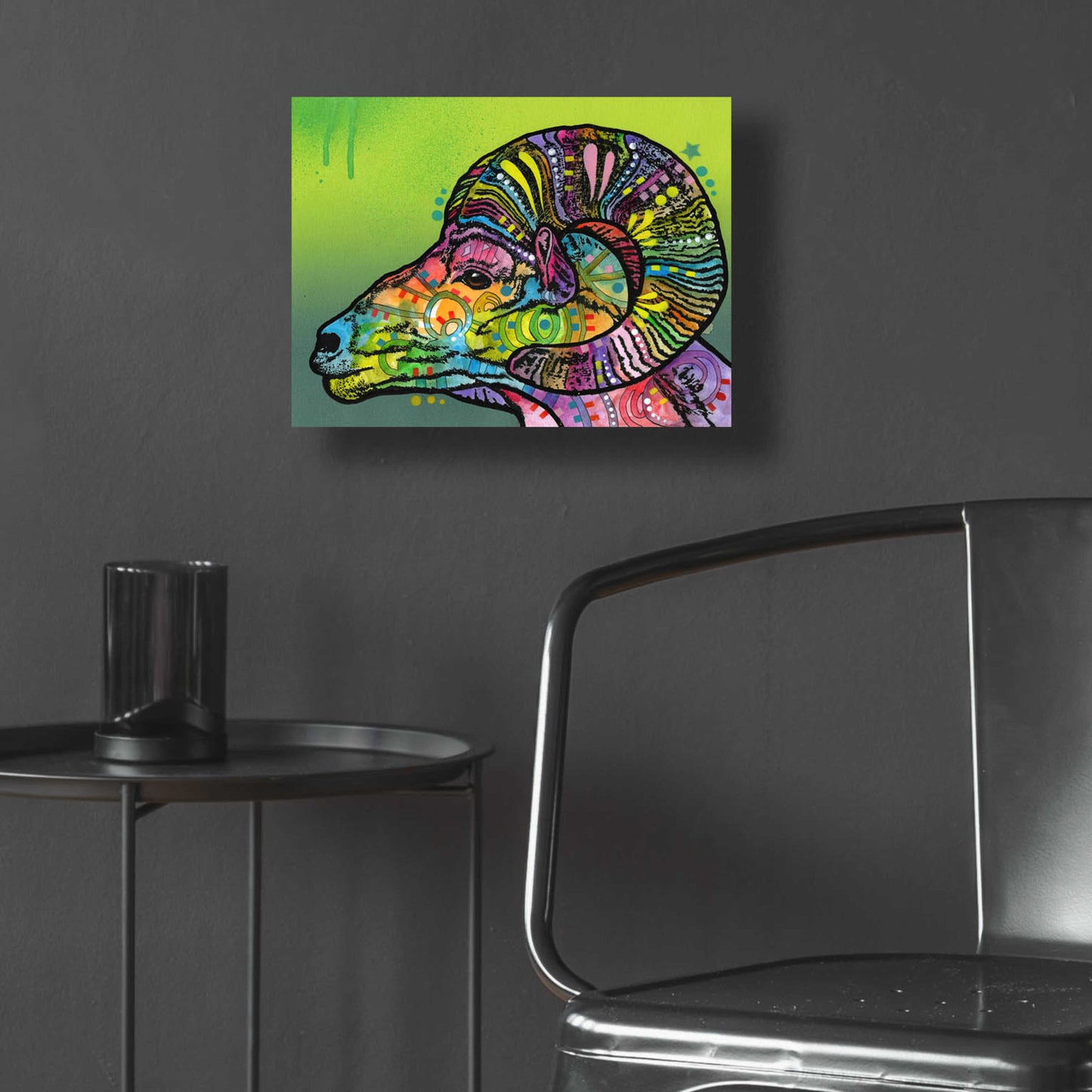 Epic Art 'Ram' by Dean Russo, Acrylic Glass Wall Art,16x12