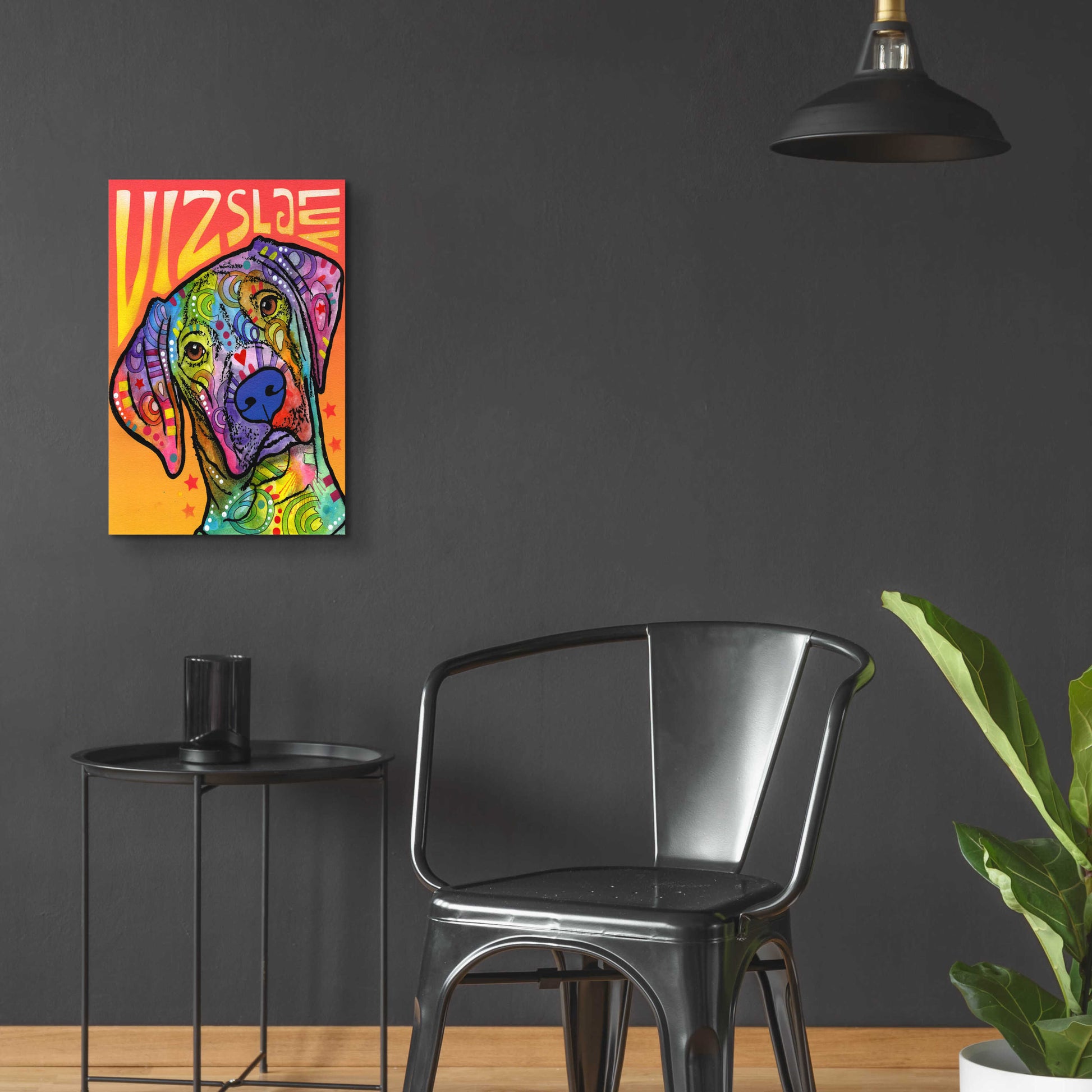 Epic Art 'Vizsla Luv' by Dean Russo, Acrylic Glass Wall Art,16x24