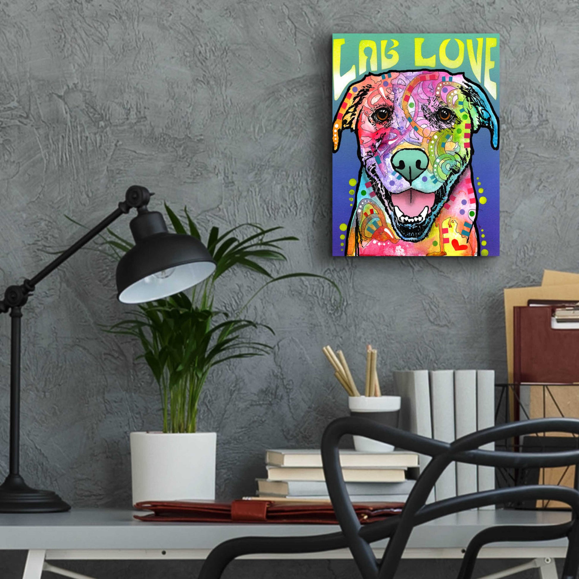 Epic Art 'Lab Love' by Dean Russo, Acrylic Glass Wall Art,12x16