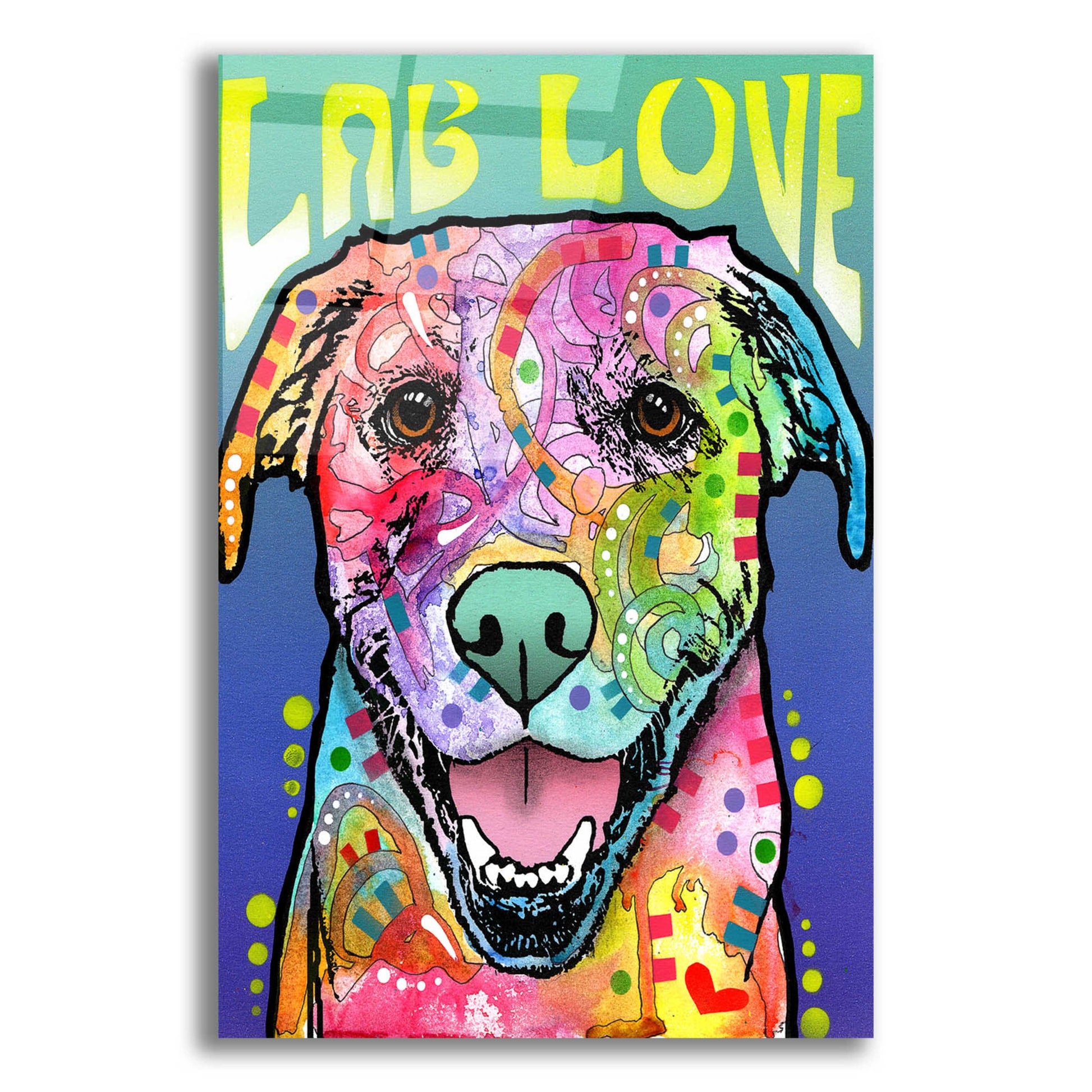 Epic Art 'Lab Love' by Dean Russo, Acrylic Glass Wall Art,12x16