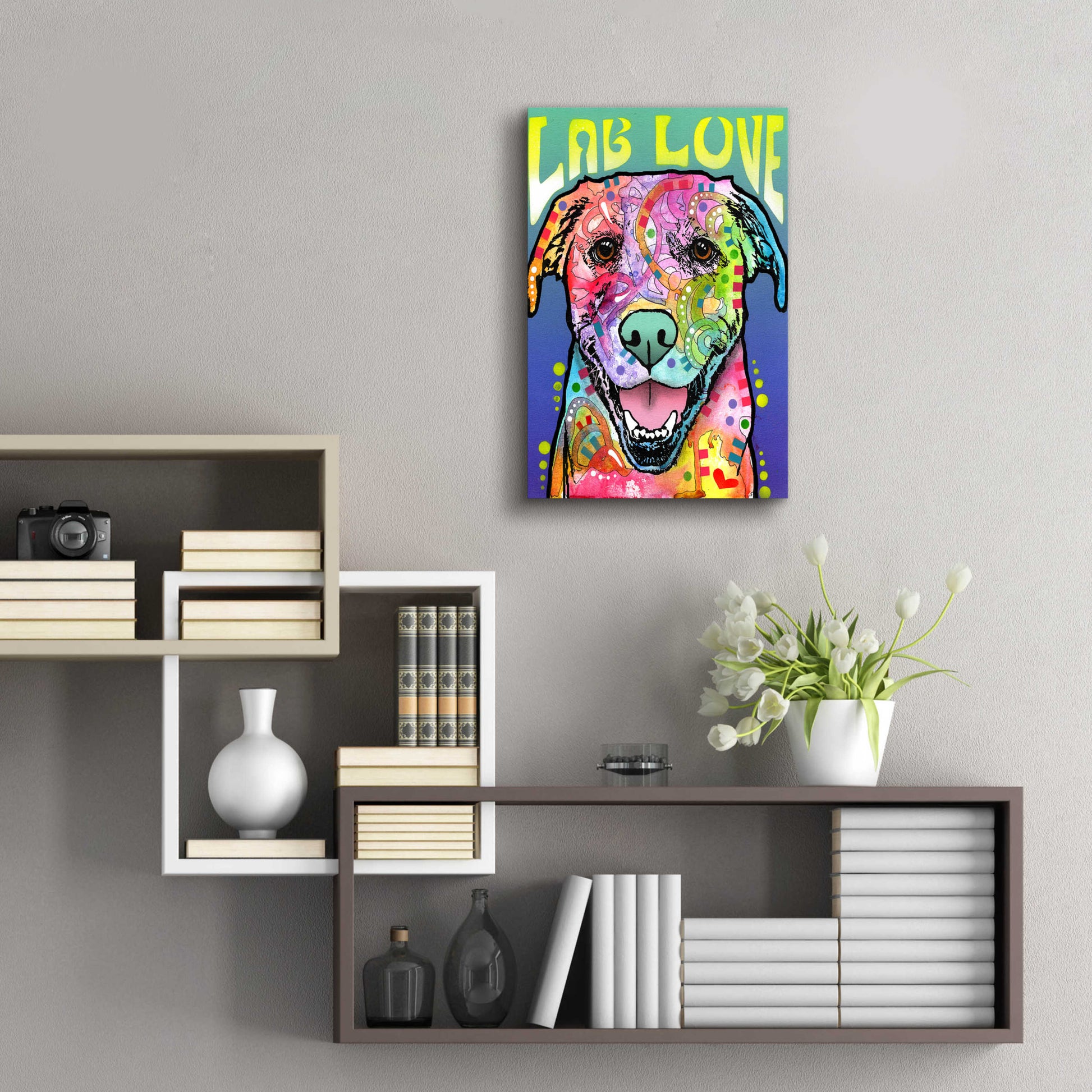 Epic Art 'Lab Love' by Dean Russo, Acrylic Glass Wall Art,16x24