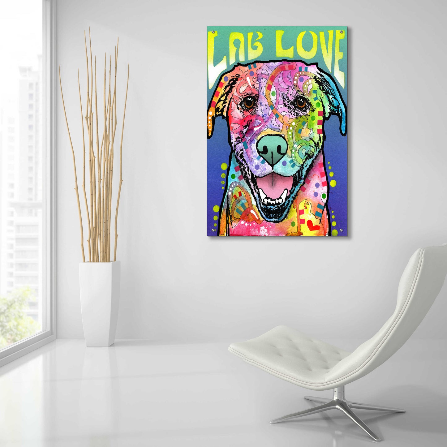 Epic Art 'Lab Love' by Dean Russo, Acrylic Glass Wall Art,24x36