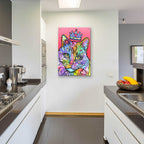 Epic Art 'Love Cat 5' by Dean Russo, Acrylic Glass Wall Art,24x36