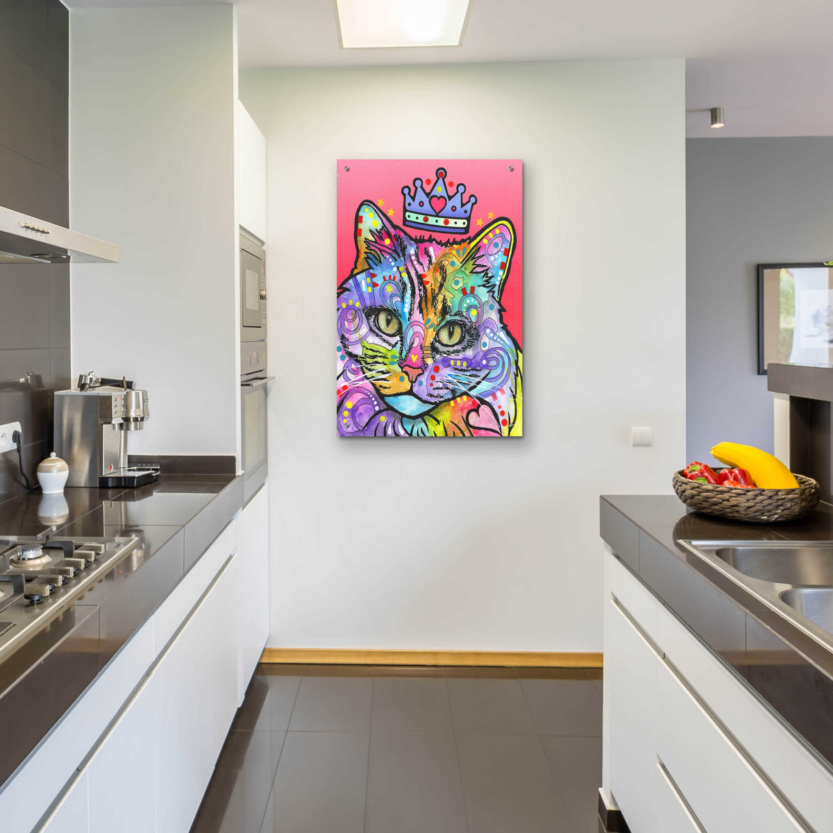 Epic Art 'Love Cat 5' by Dean Russo, Acrylic Glass Wall Art,24x36