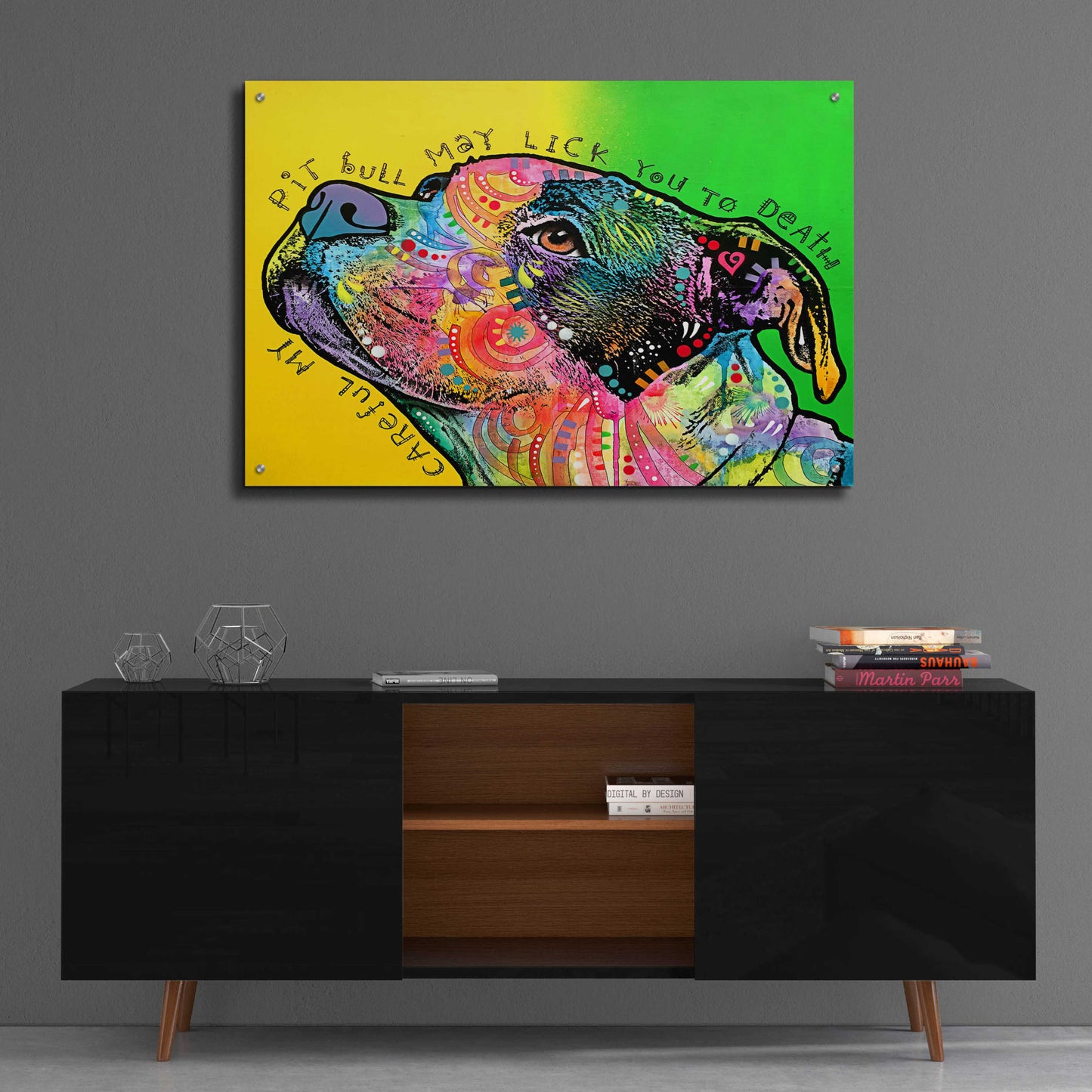 Epic Art 'Lick You To Death' by Dean Russo, Acrylic Glass Wall Art,36x24