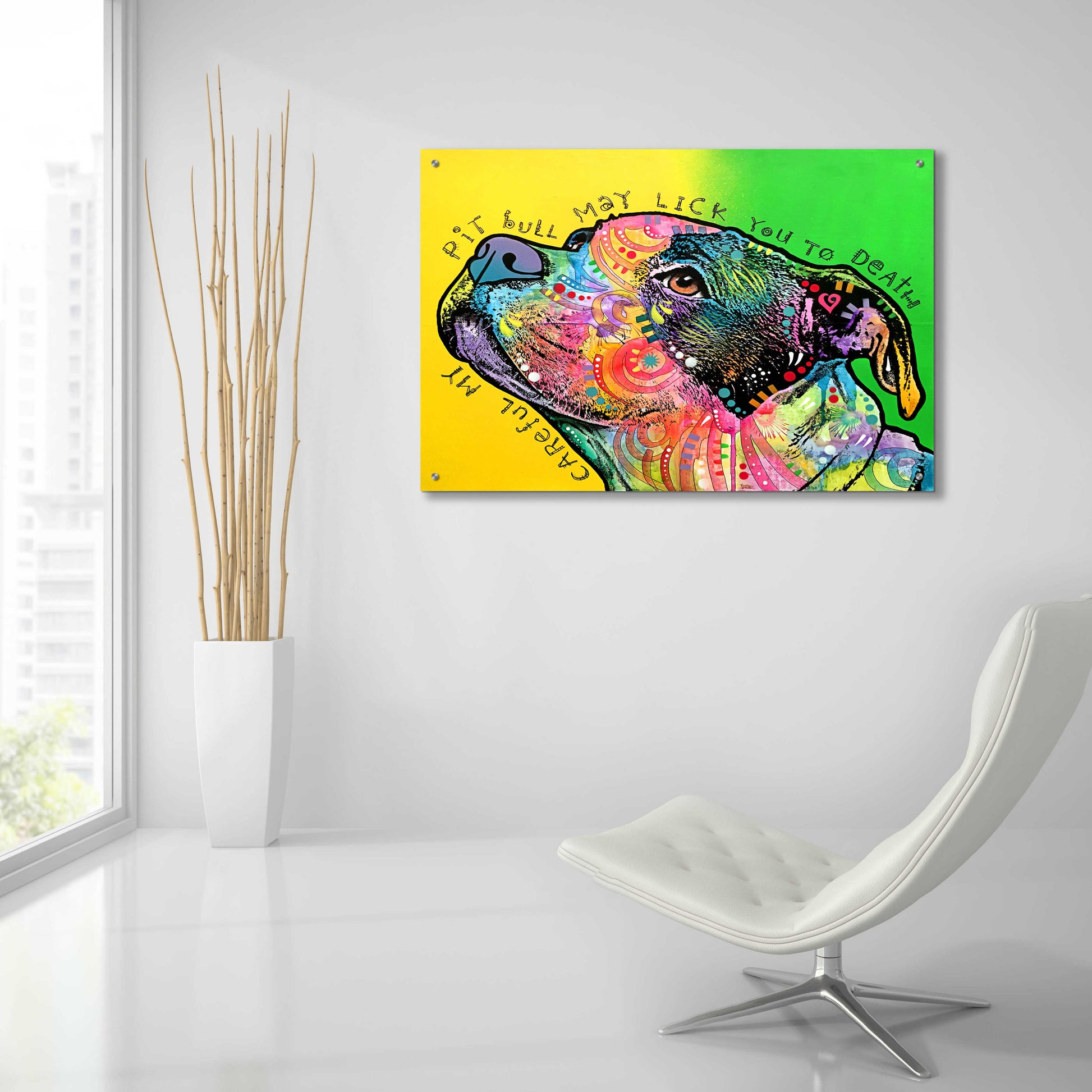 Epic Art 'Lick You To Death' by Dean Russo, Acrylic Glass Wall Art,36x24