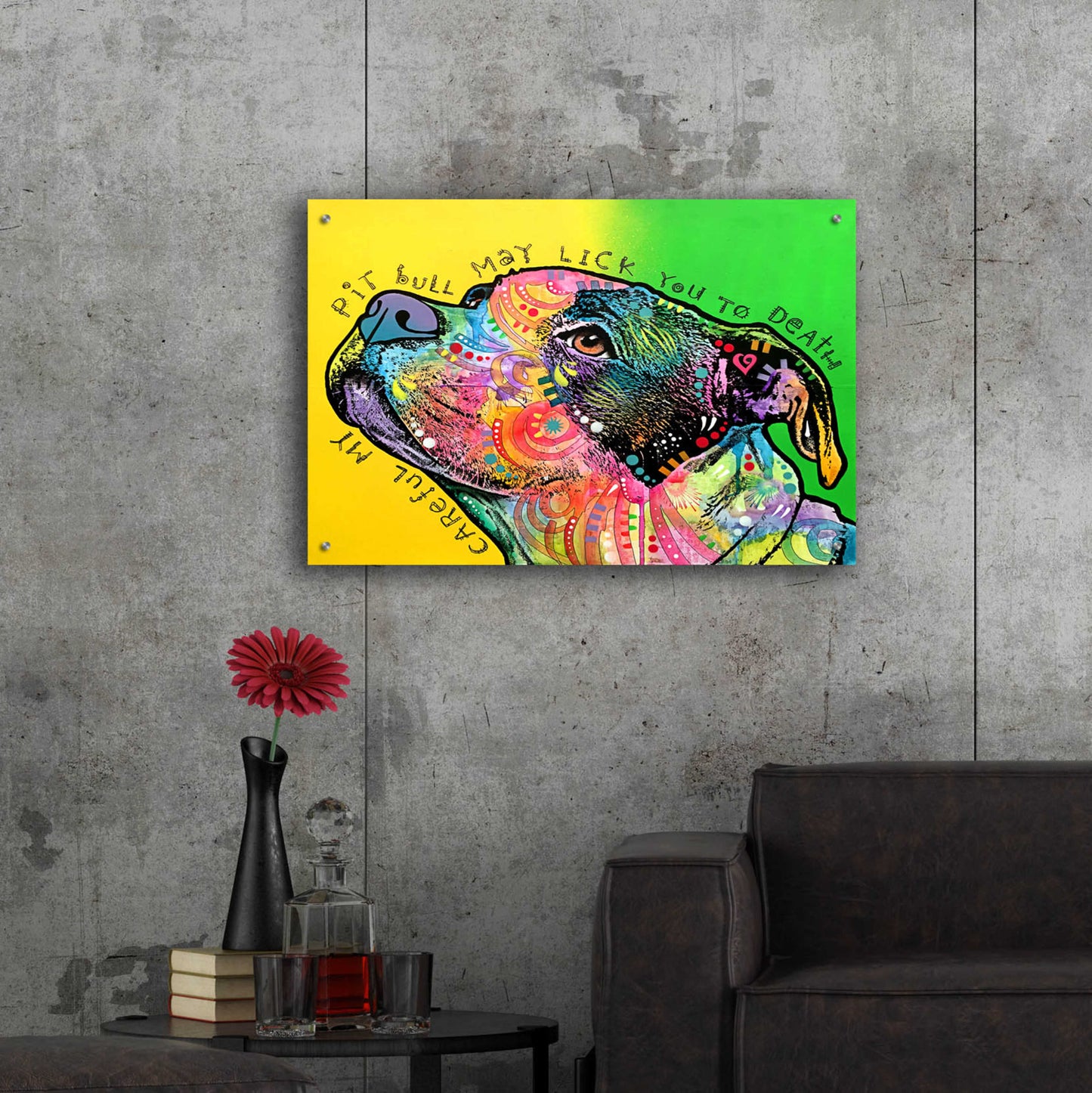 Epic Art 'Lick You To Death' by Dean Russo, Acrylic Glass Wall Art,36x24