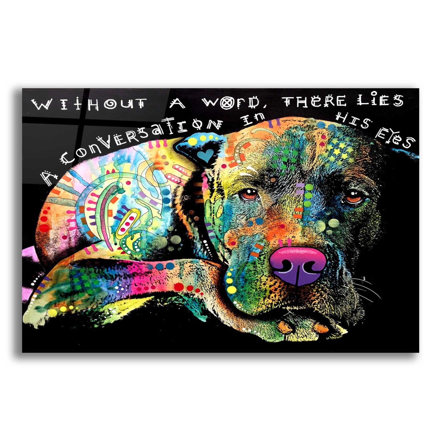 Epic Art 'Without A Word' by Dean Russo, Acrylic Glass Wall Art,16x12