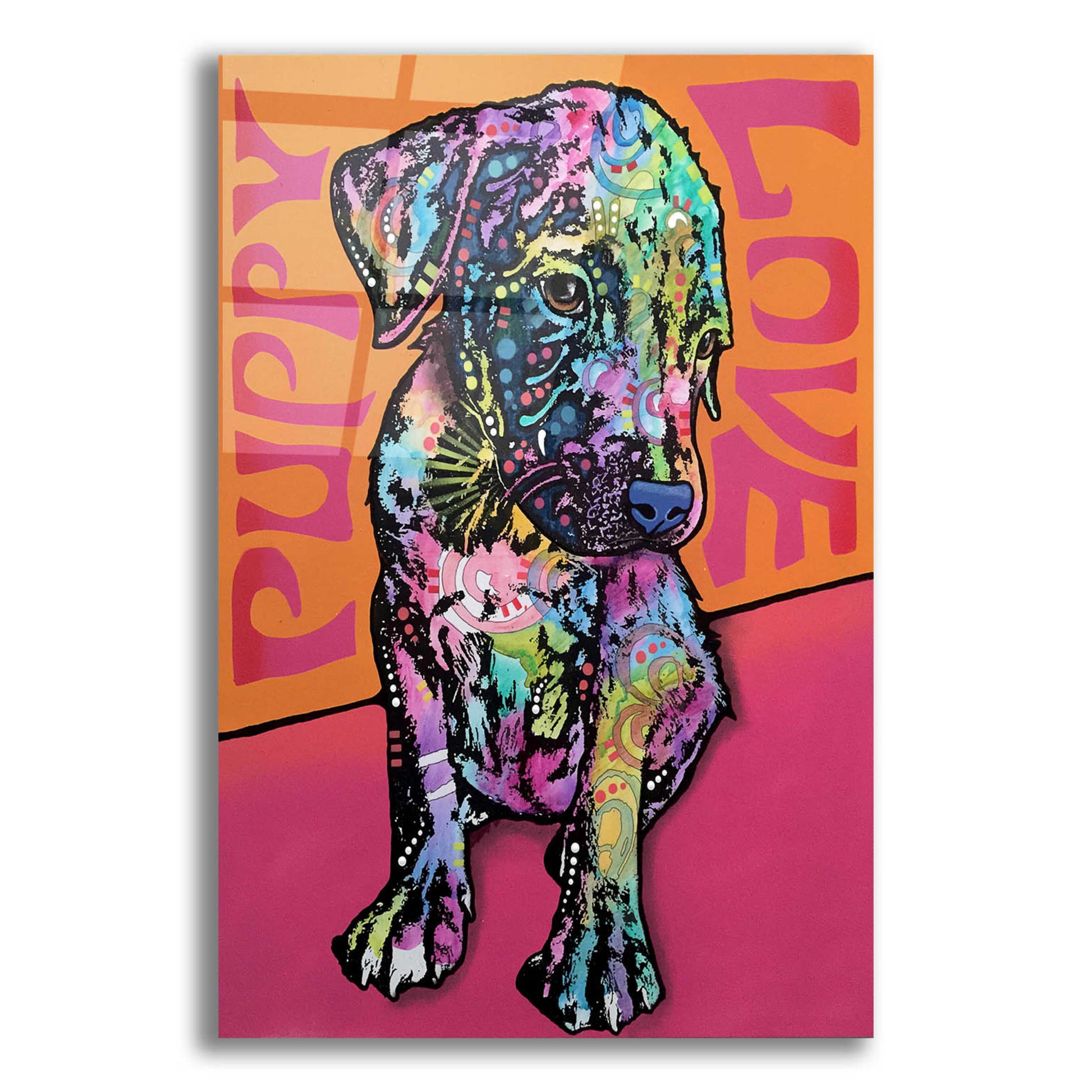 Epic Art 'Puppy Love' by Dean Russo, Acrylic Glass Wall Art