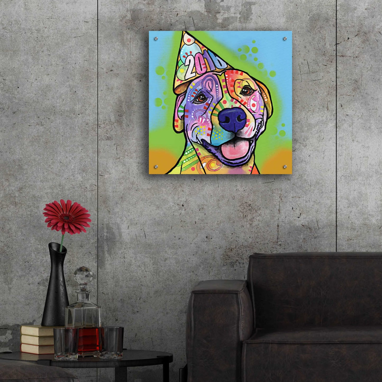 Epic Art 'Calendar Roxy' by Dean Russo, Acrylic Glass Wall Art,24x24