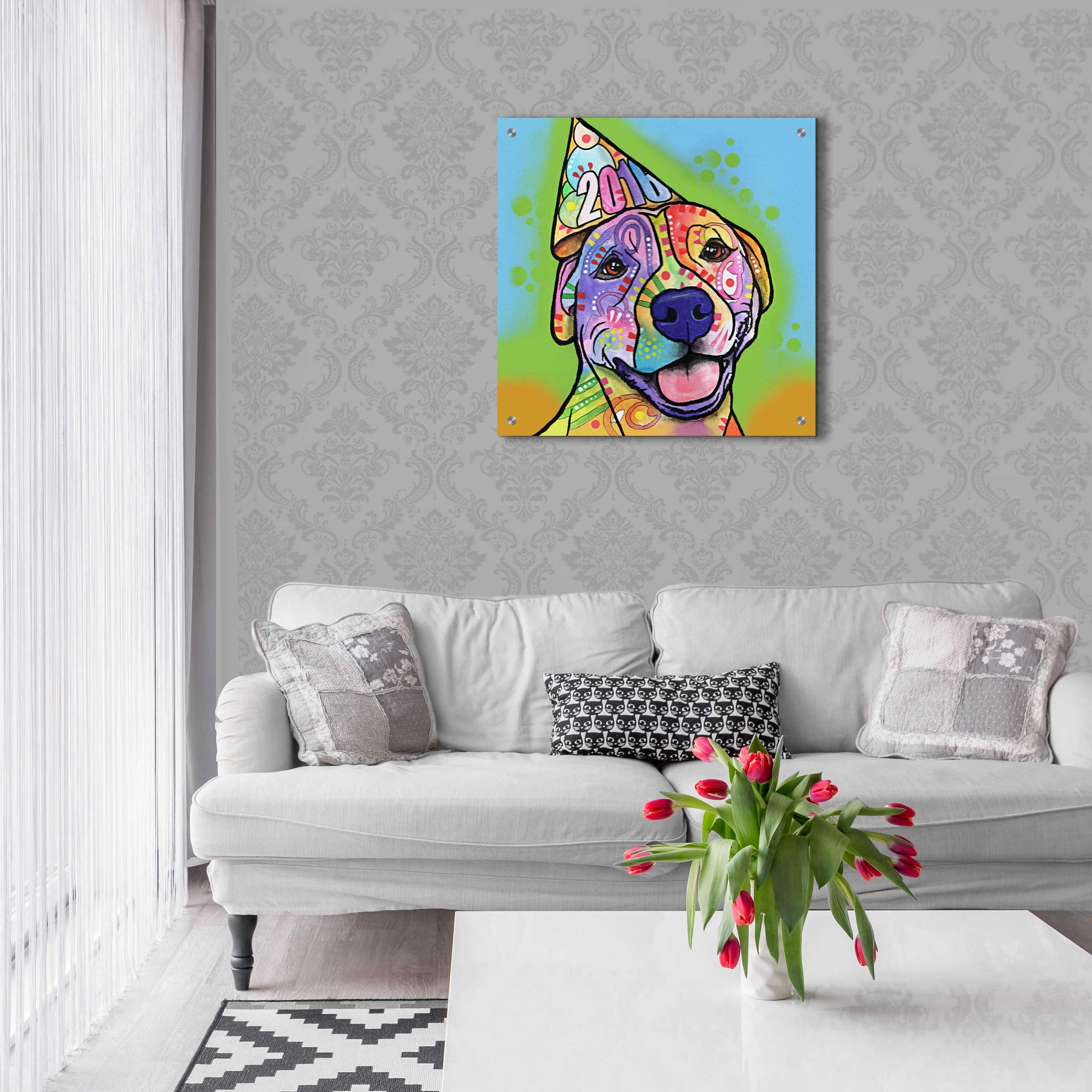 Epic Art 'Calendar Roxy' by Dean Russo, Acrylic Glass Wall Art,24x24