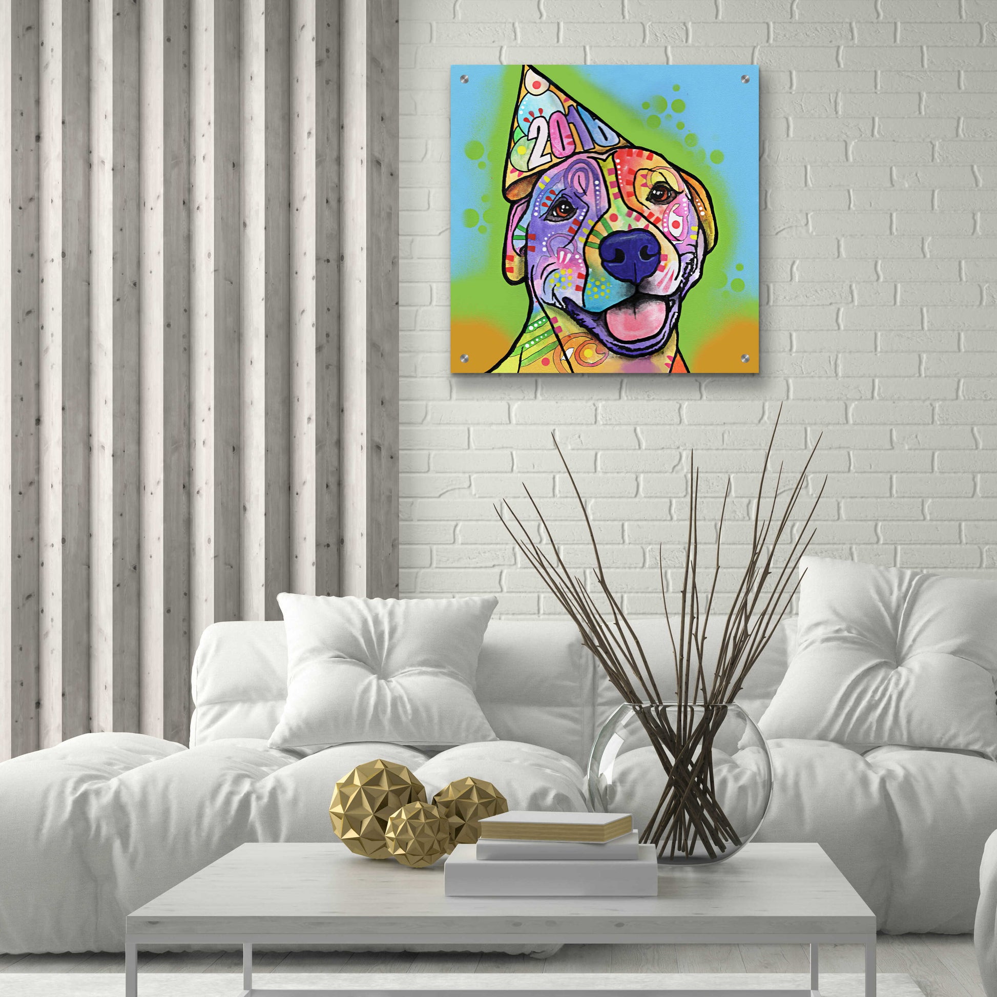 Epic Art 'Calendar Roxy' by Dean Russo, Acrylic Glass Wall Art,24x24