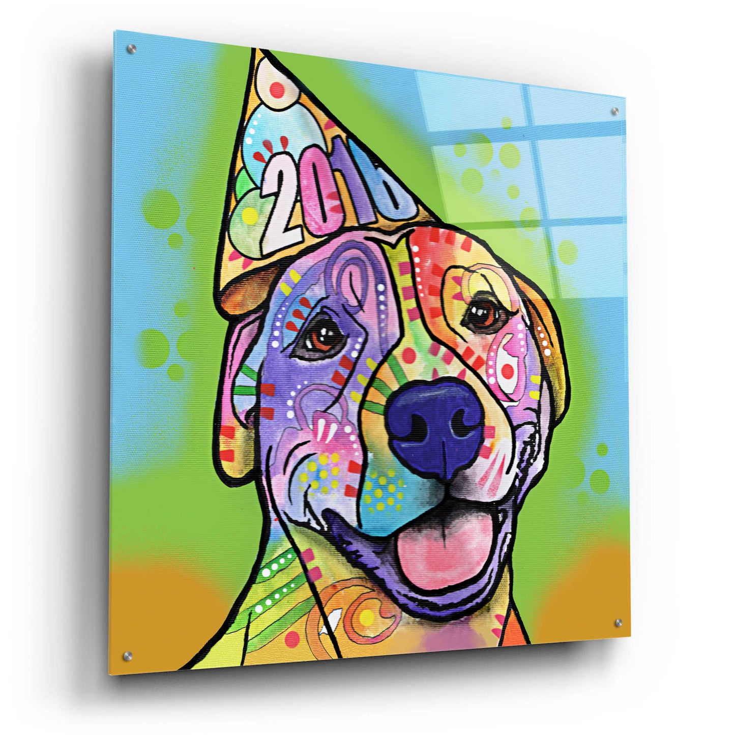 Epic Art 'Calendar Roxy' by Dean Russo, Acrylic Glass Wall Art,36x36