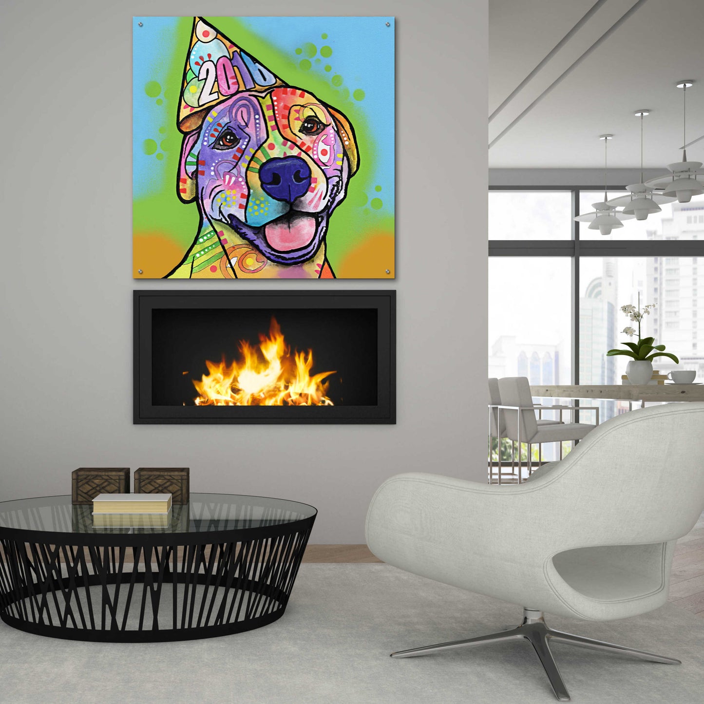 Epic Art 'Calendar Roxy' by Dean Russo, Acrylic Glass Wall Art,36x36