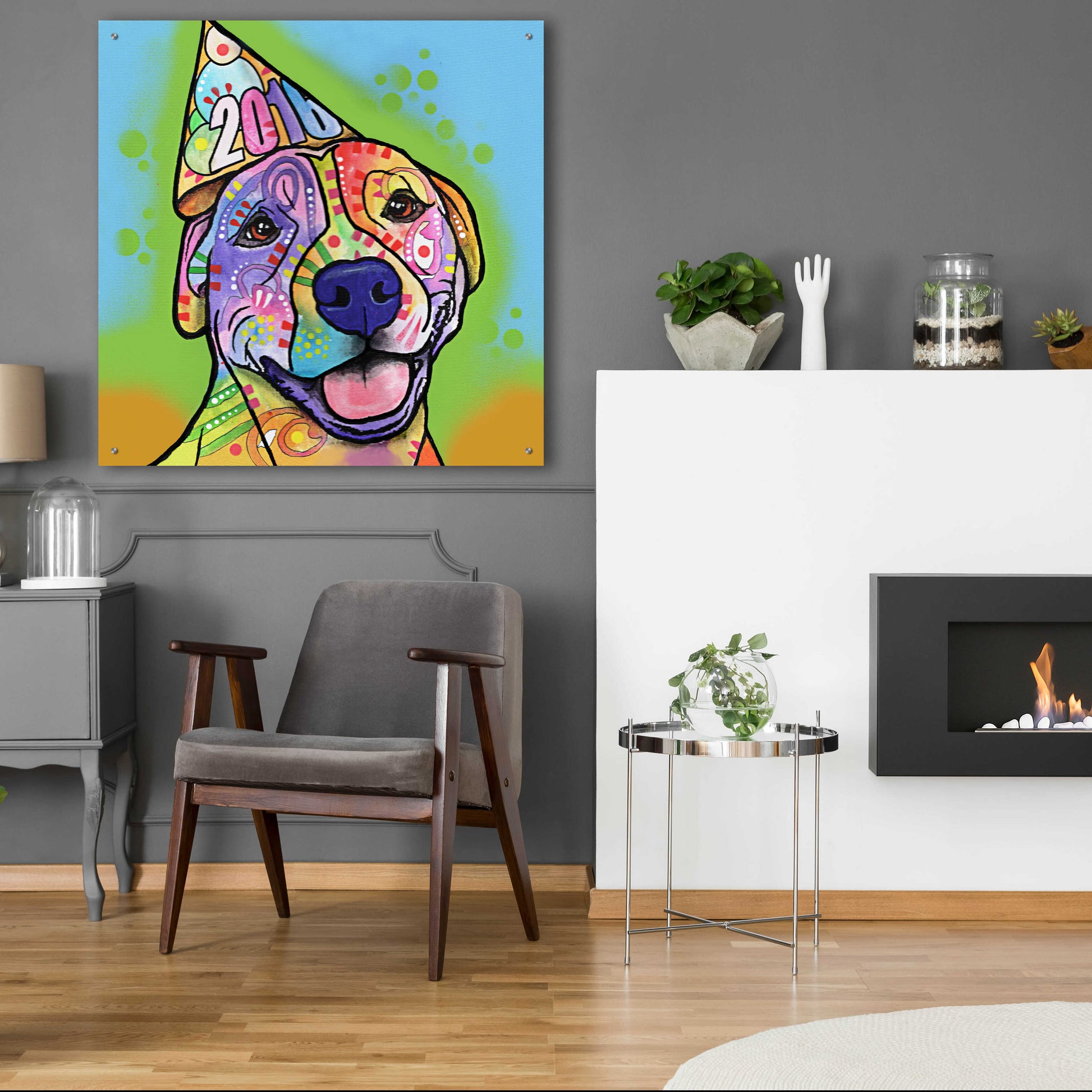 Epic Art 'Calendar Roxy' by Dean Russo, Acrylic Glass Wall Art,36x36