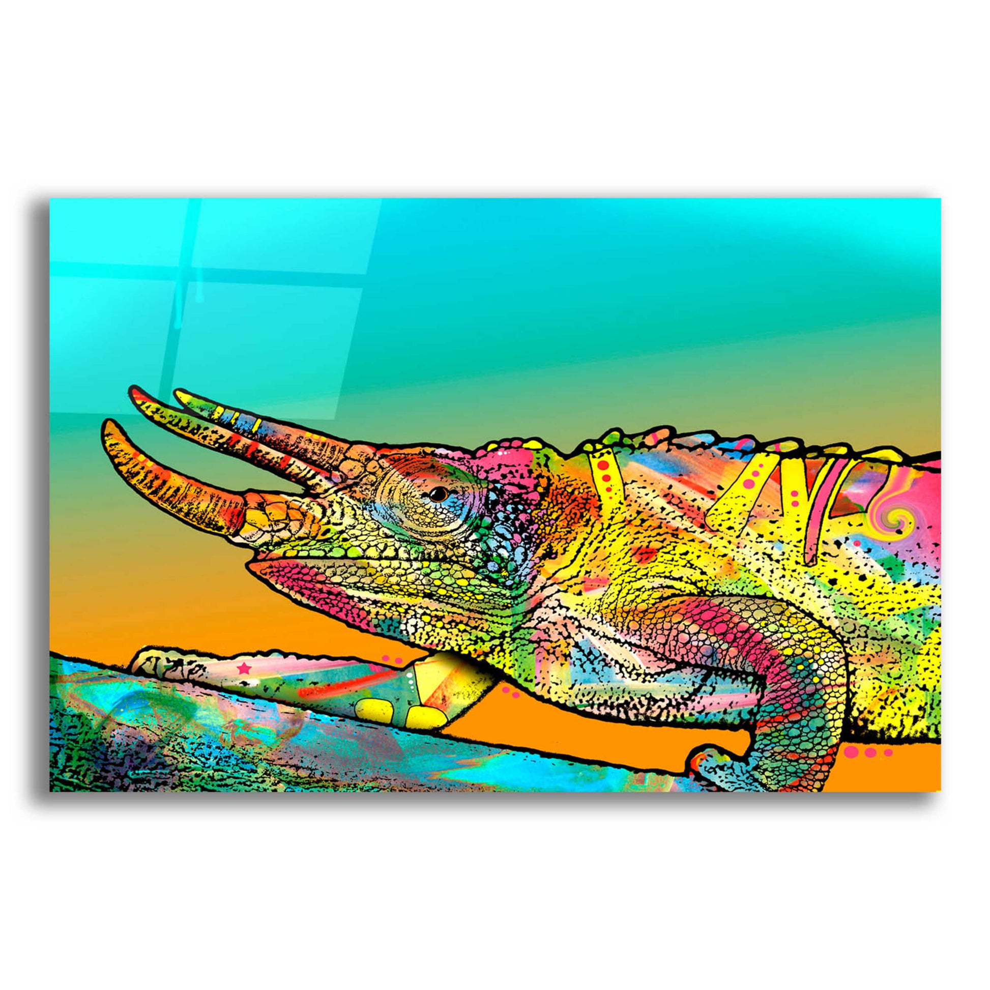 Epic Art 'Chameleon' by Dean Russo, Acrylic Glass Wall Art