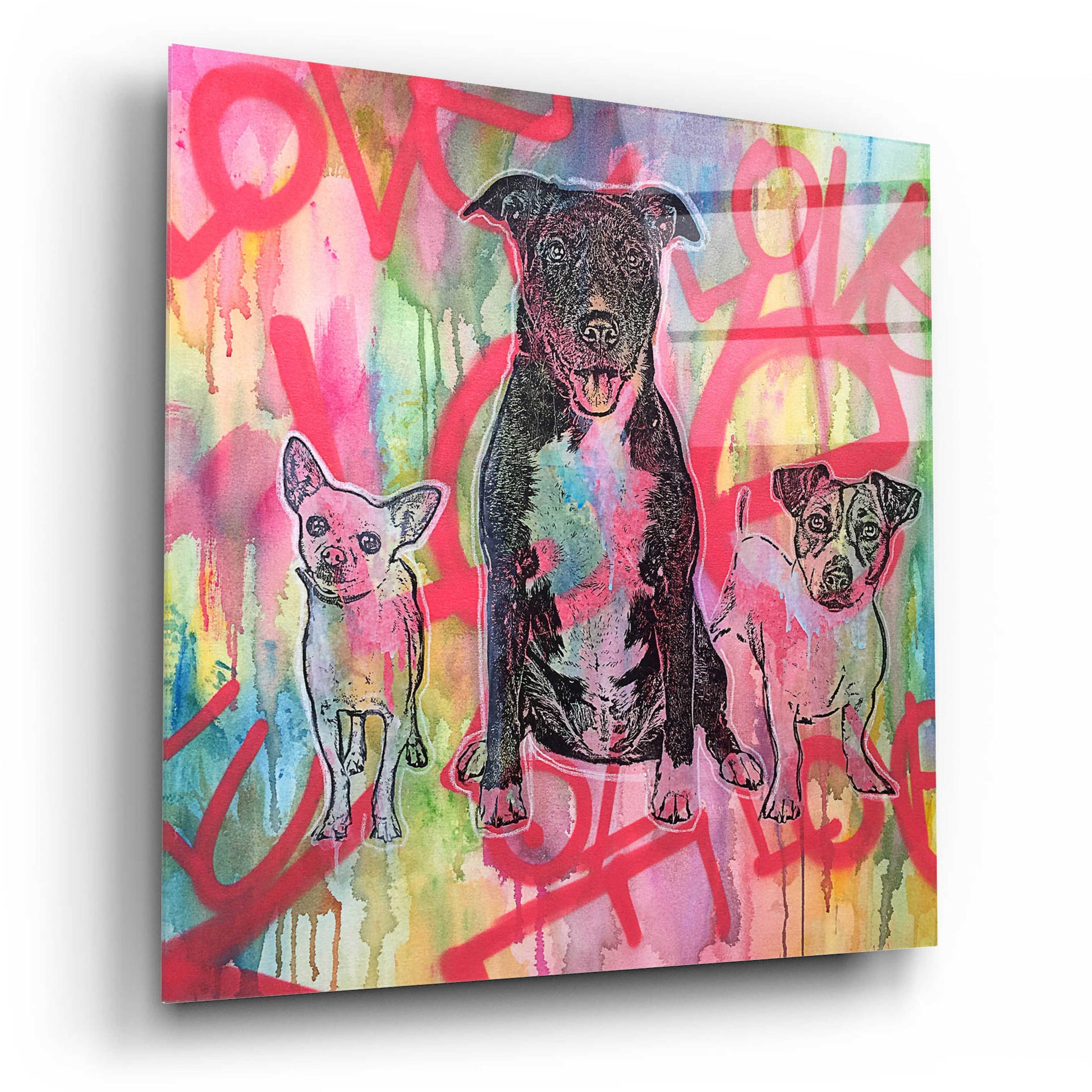 Epic Art 'Tres Amigos' by Dean Russo, Acrylic Glass Wall Art,12x12