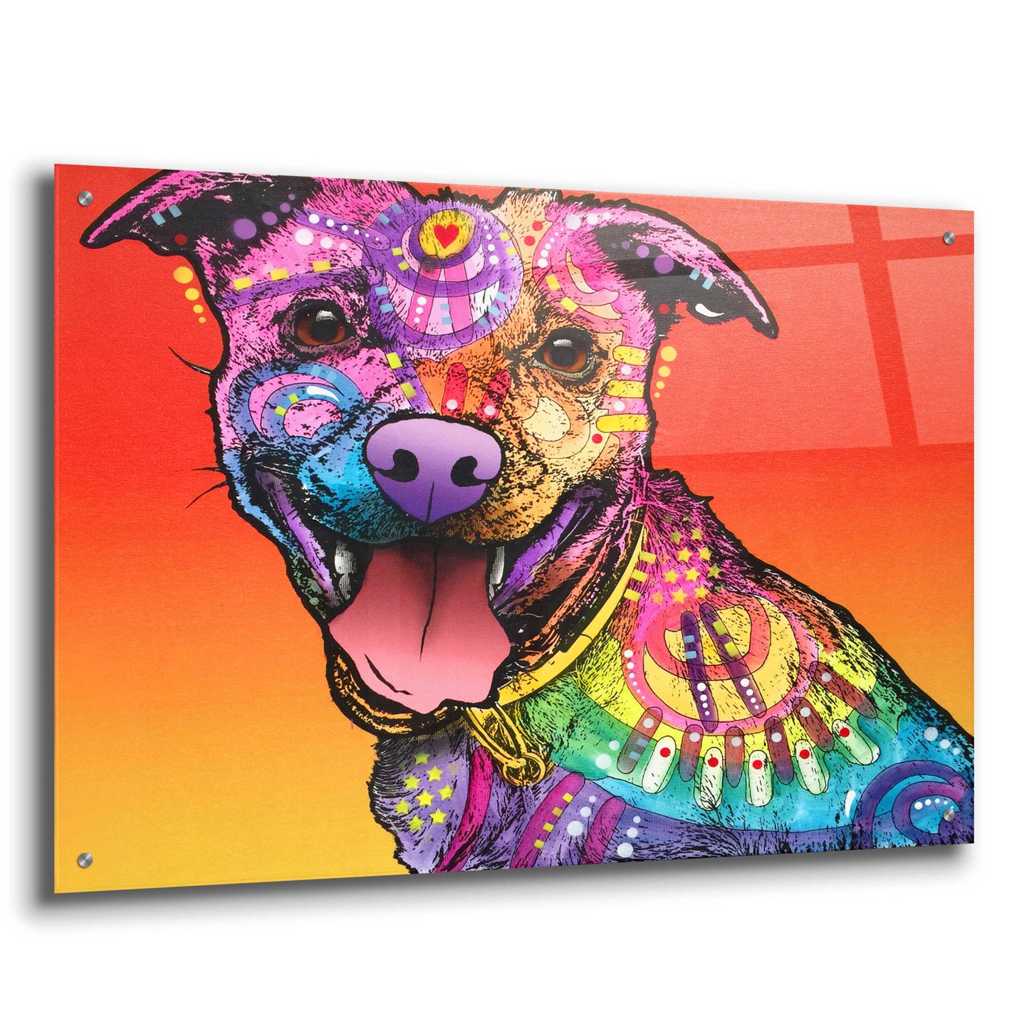 Epic Art 'All Smiles' by Dean Russo, Acrylic Glass Wall Art,36x24