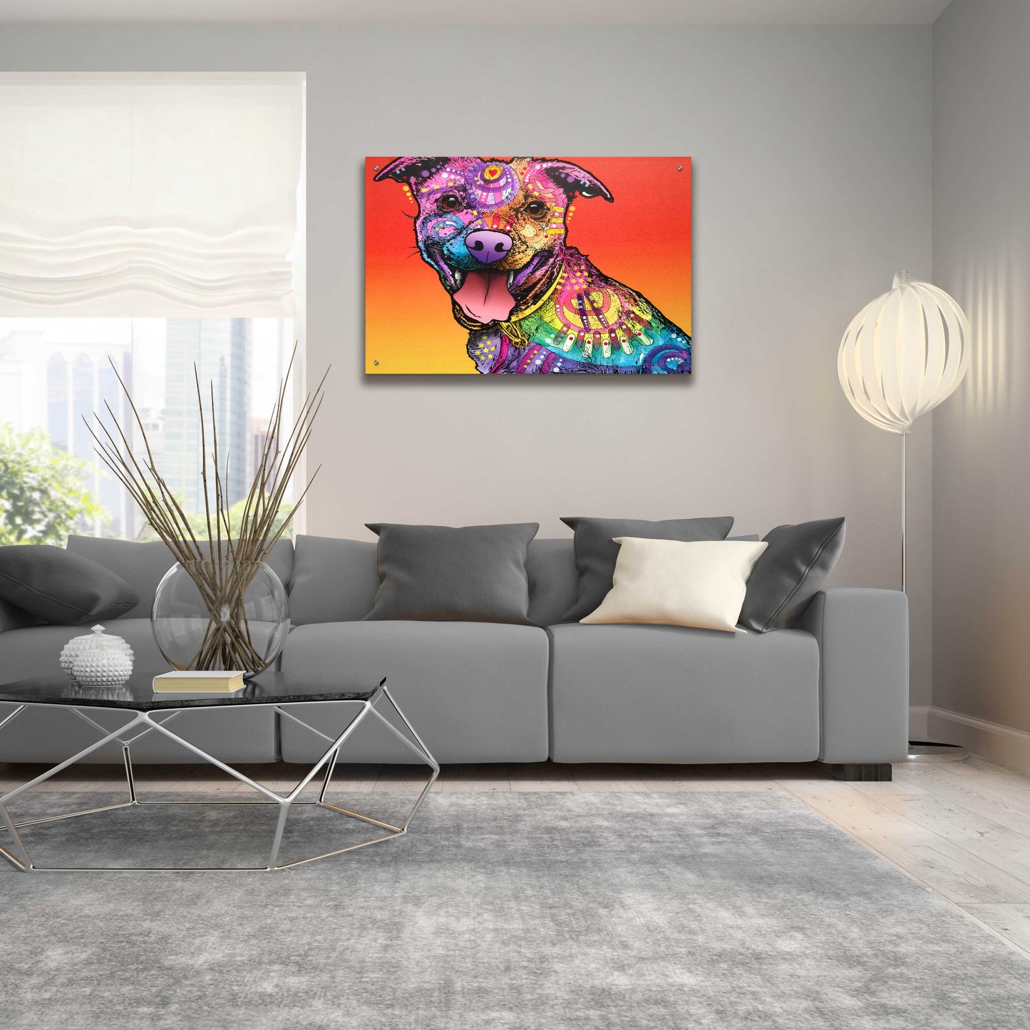 Epic Art 'All Smiles' by Dean Russo, Acrylic Glass Wall Art,36x24