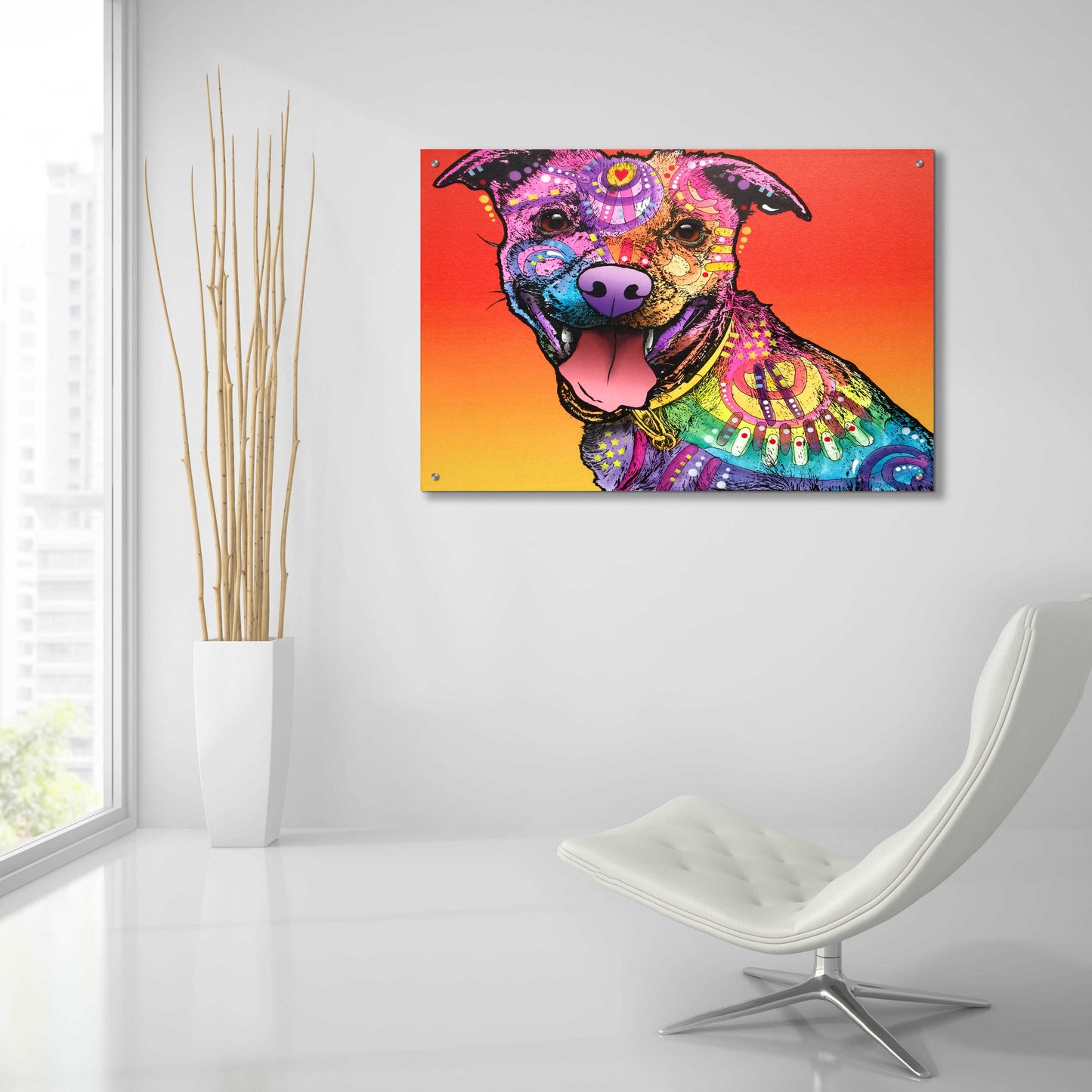 Epic Art 'All Smiles' by Dean Russo, Acrylic Glass Wall Art,36x24