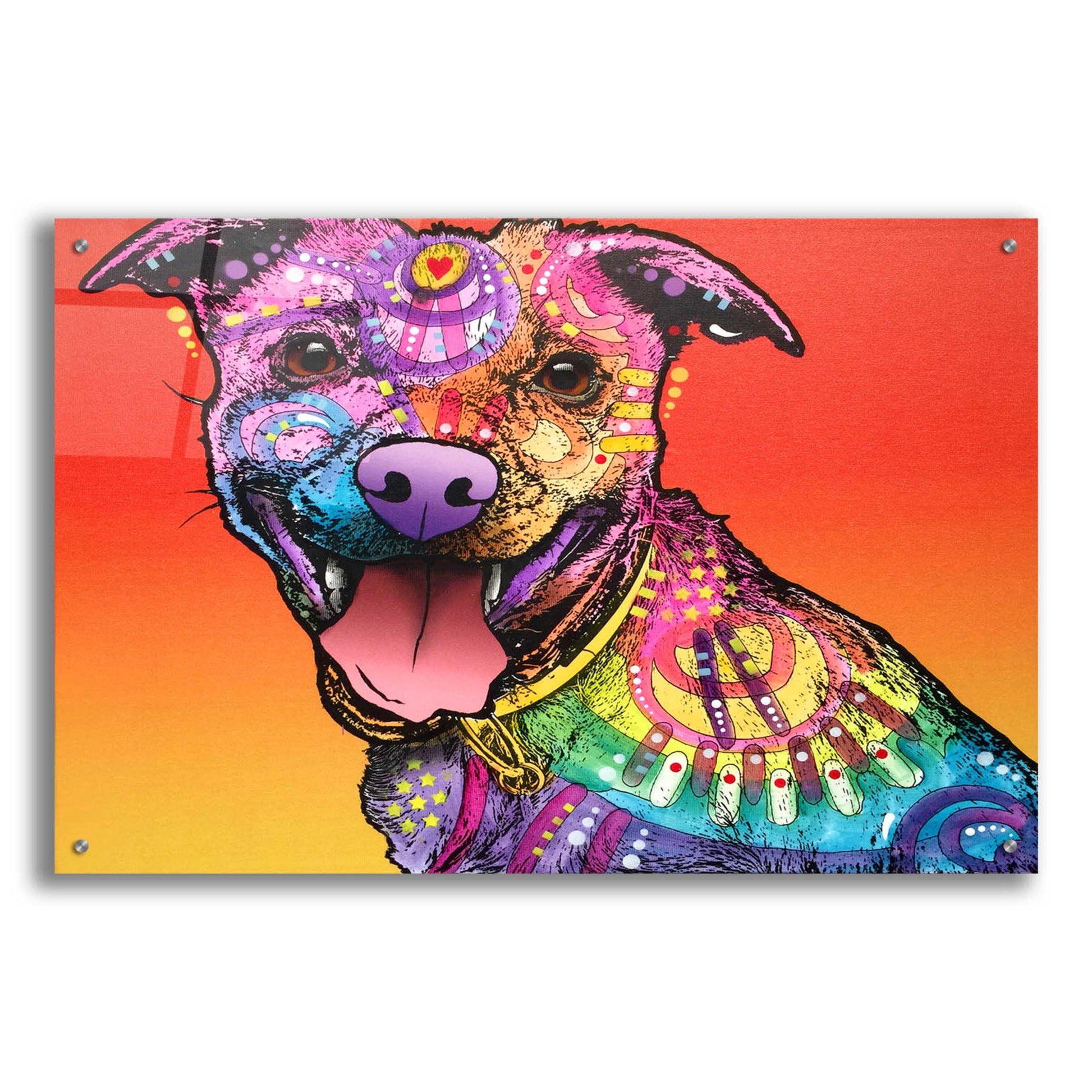 Epic Art 'All Smiles' by Dean Russo, Acrylic Glass Wall Art,36x24