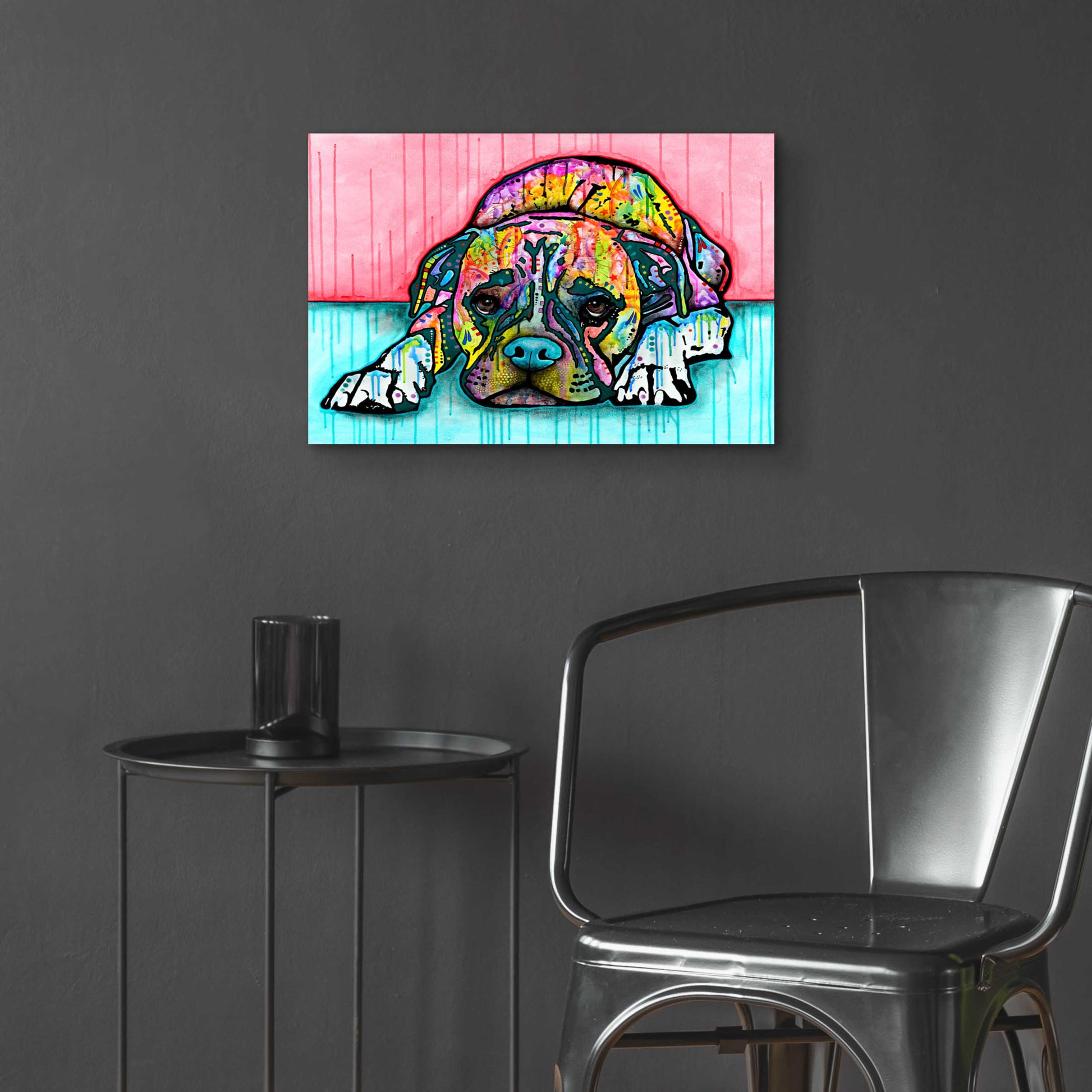 Epic Art 'Lying Boxer' by Dean Russo, Acrylic Glass Wall Art,24x16