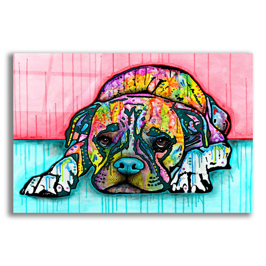 Epic Art 'Lying Boxer' by Dean Russo, Acrylic Glass Wall Art