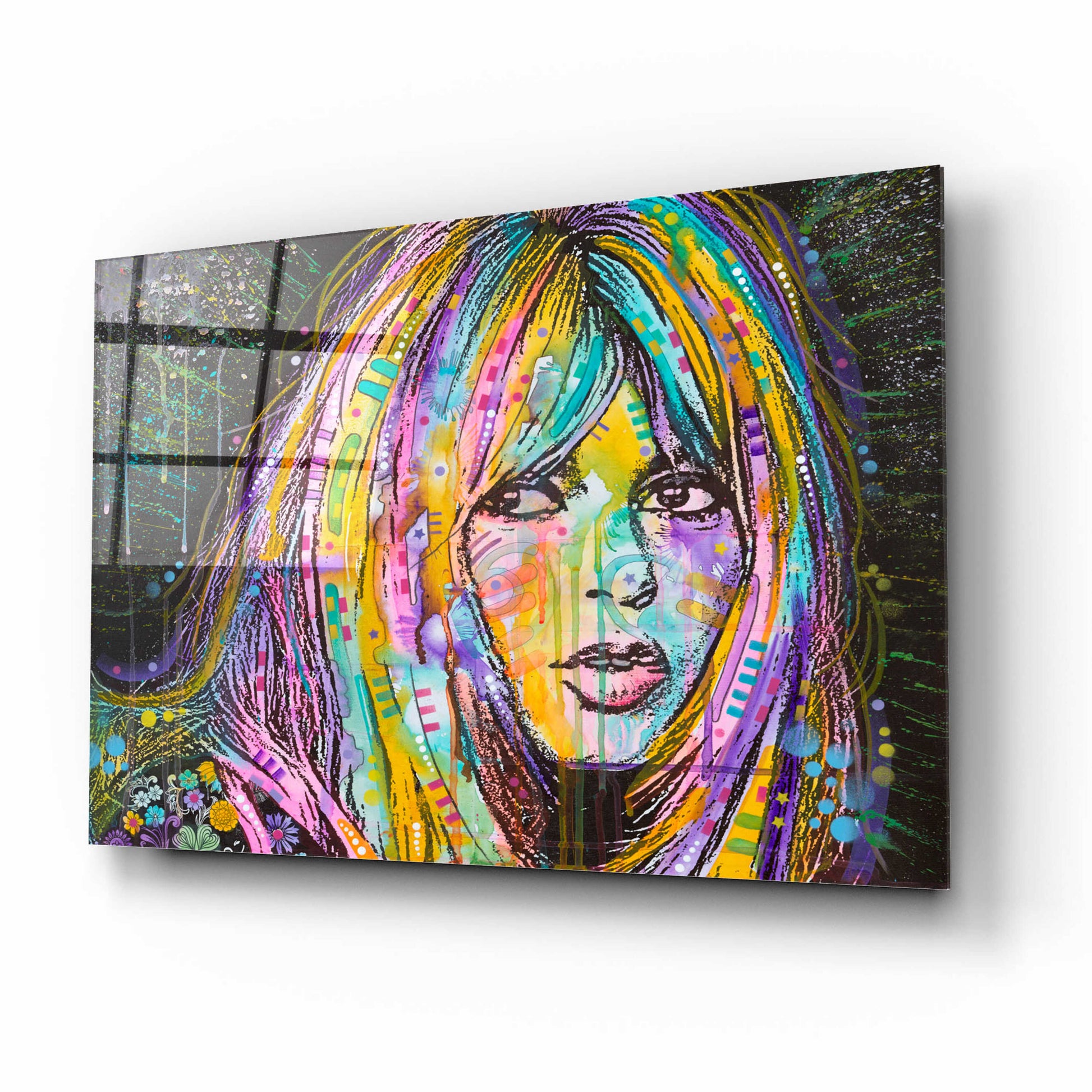 Epic Art 'Bardot1' by Dean Russo, Acrylic Glass Wall Art,16x12