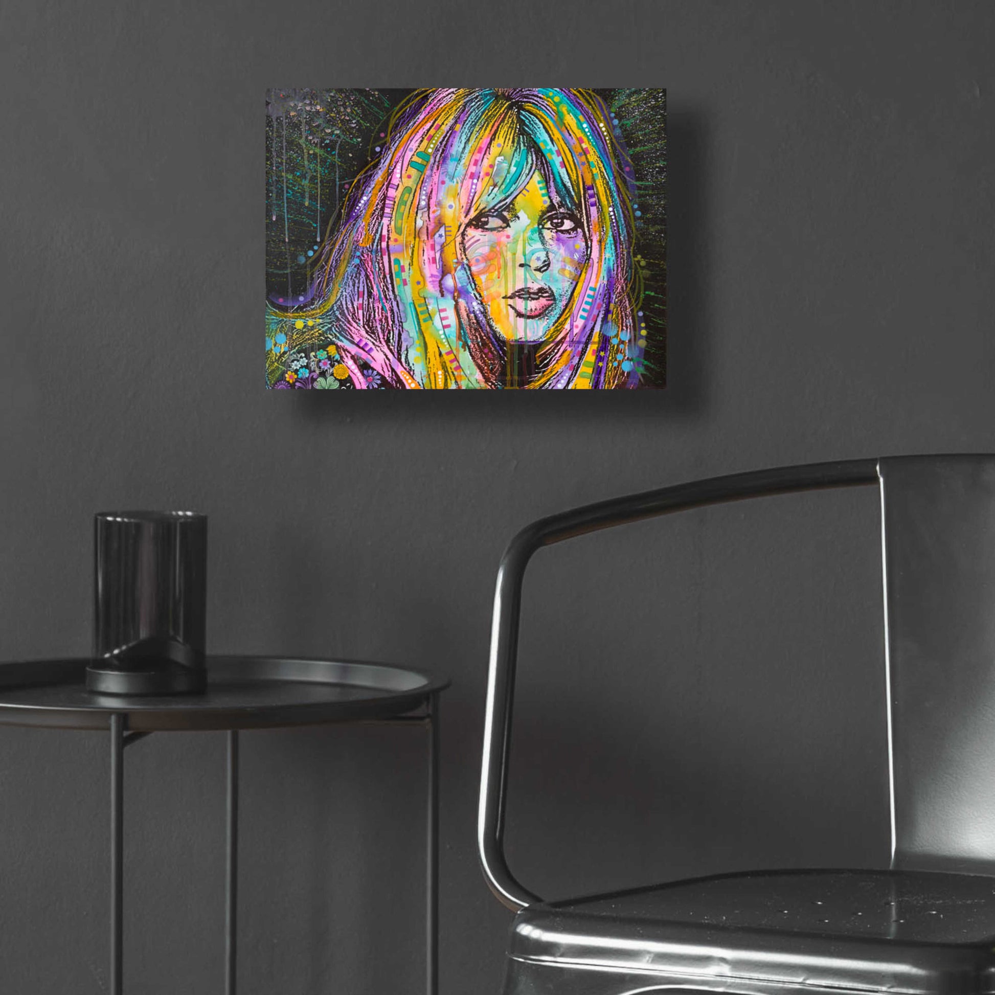 Epic Art 'Bardot1' by Dean Russo, Acrylic Glass Wall Art,16x12