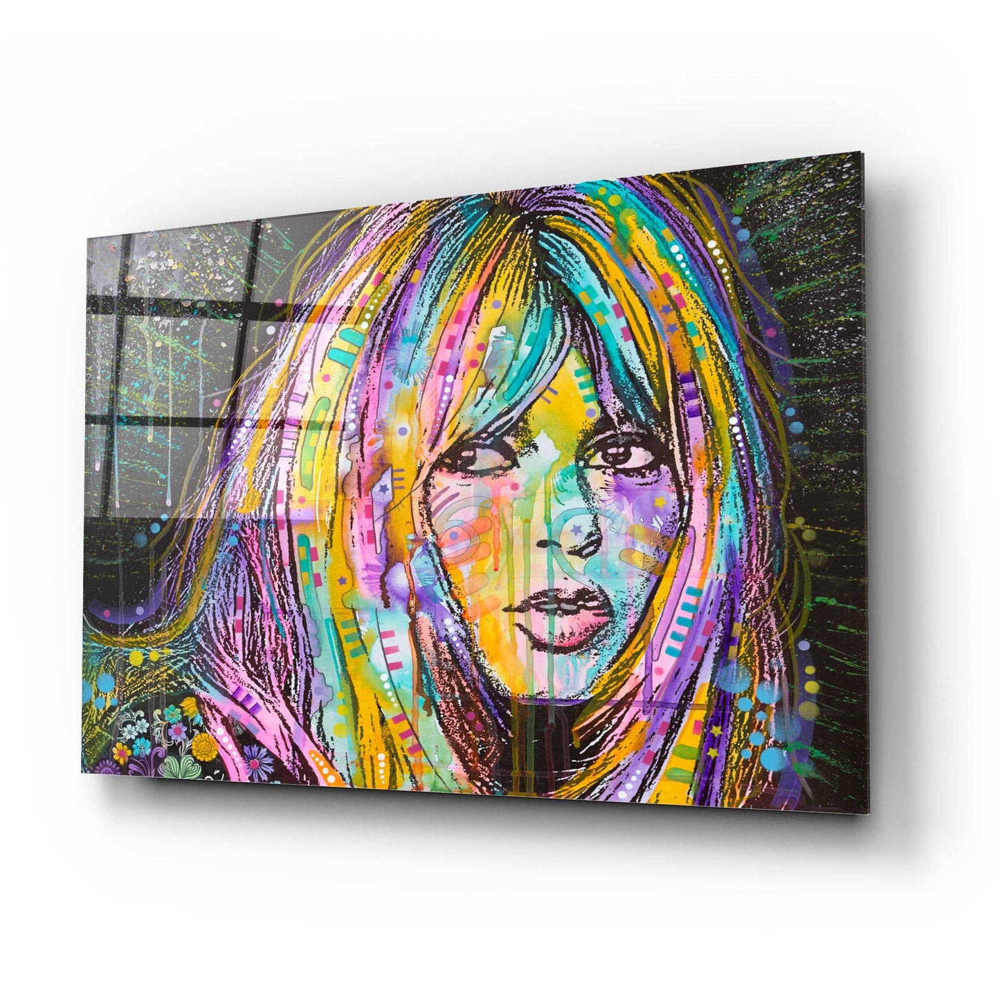 Epic Art 'Bardot1' by Dean Russo, Acrylic Glass Wall Art,24x16