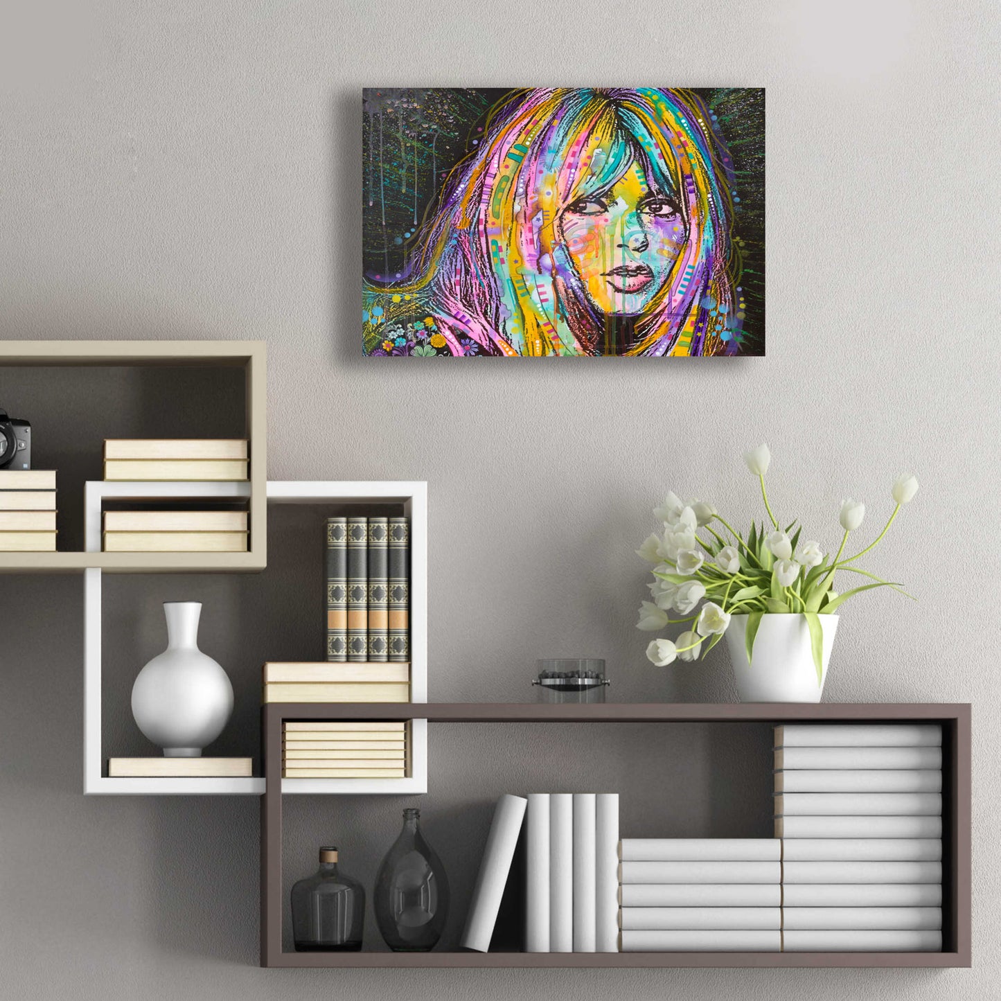 Epic Art 'Bardot1' by Dean Russo, Acrylic Glass Wall Art,24x16