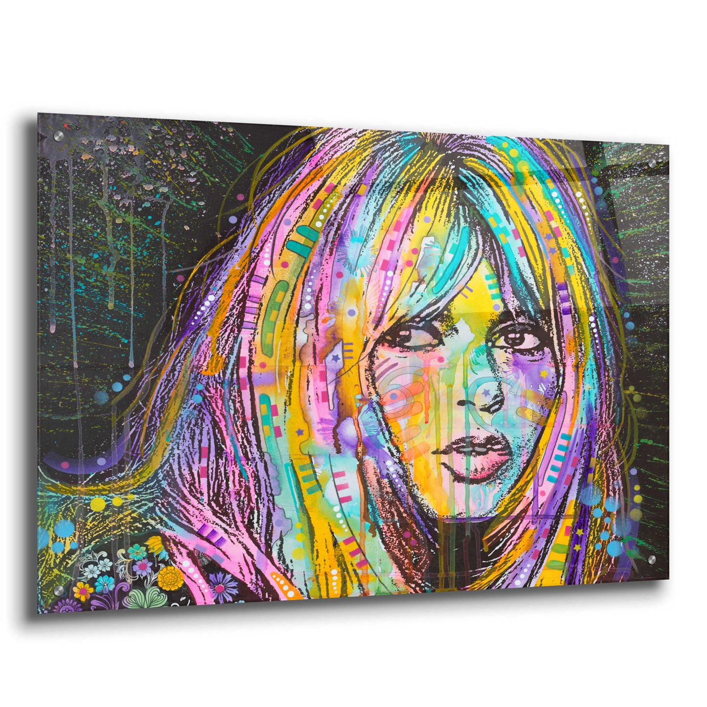 Epic Art 'Bardot1' by Dean Russo, Acrylic Glass Wall Art,36x24